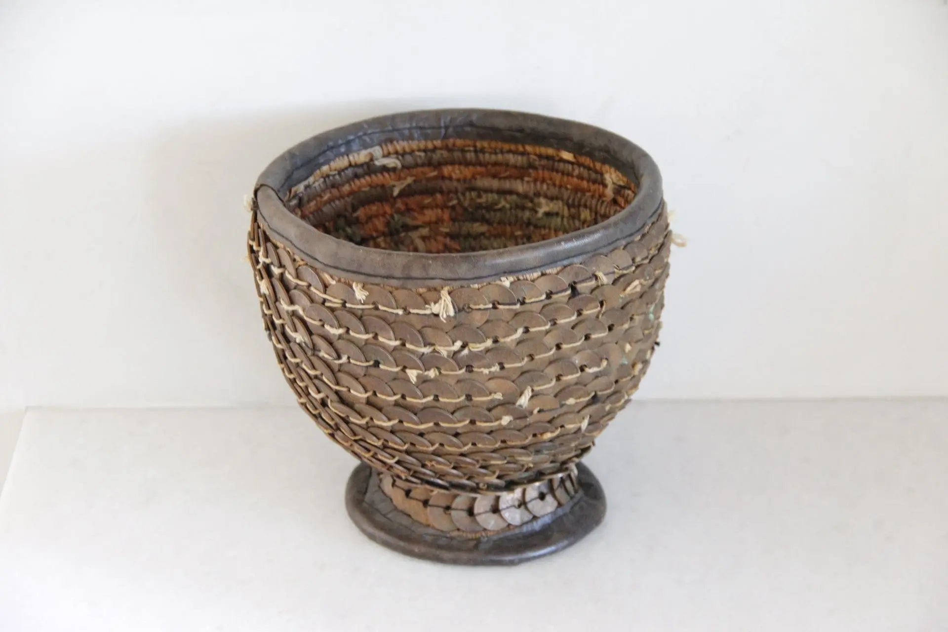 Antique African Basket | Hand-Made Coin  Debra Hall Lifestyle