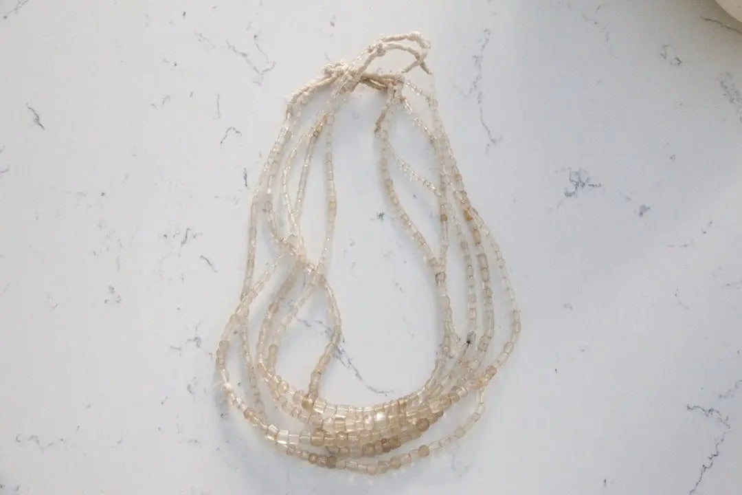 Antique African Trade Beads | Clear Glass Debra Hall Lifestyle