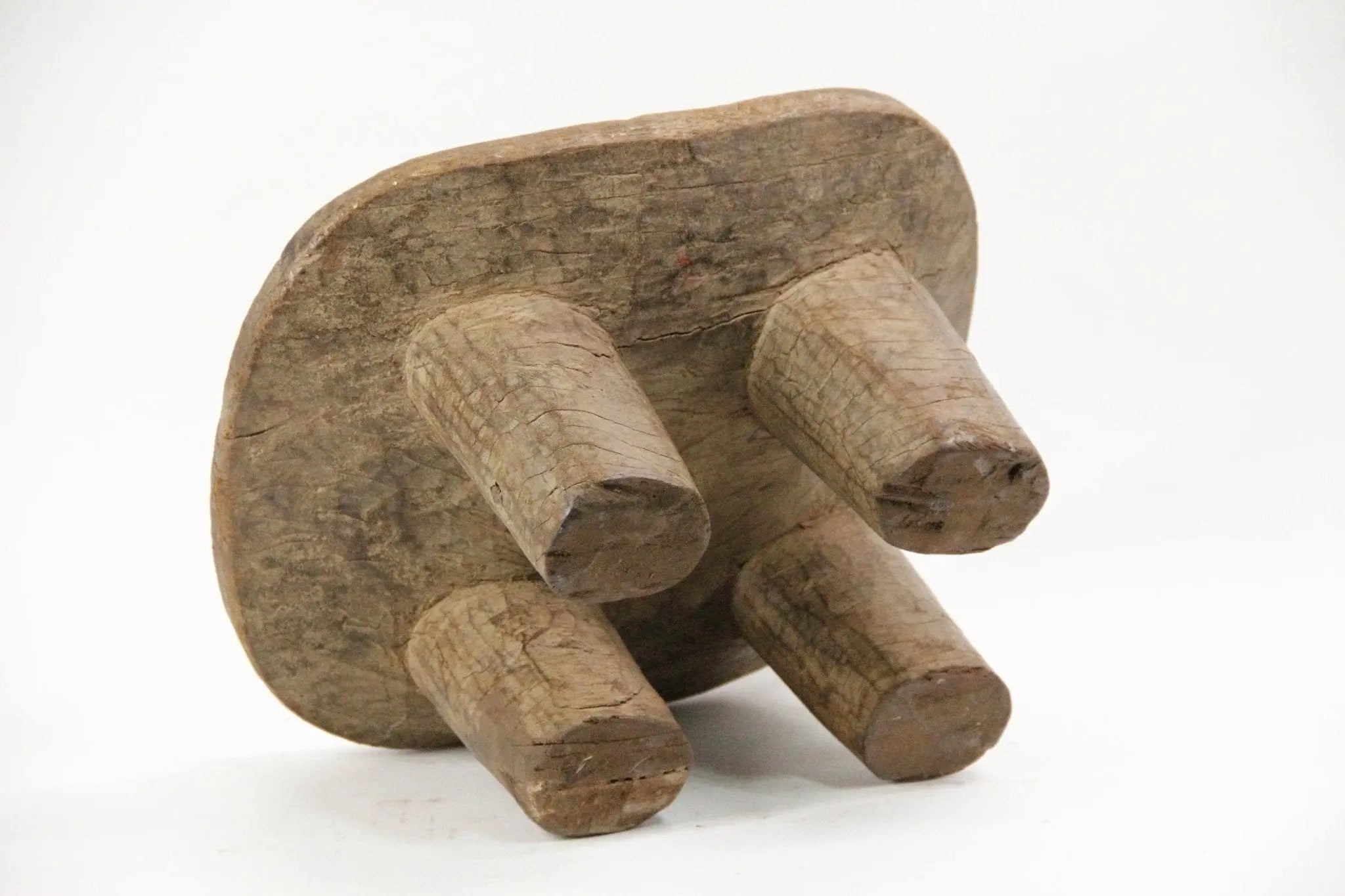 Antique African Wood Stool | Hand Carved  Debra Hall Lifestyle