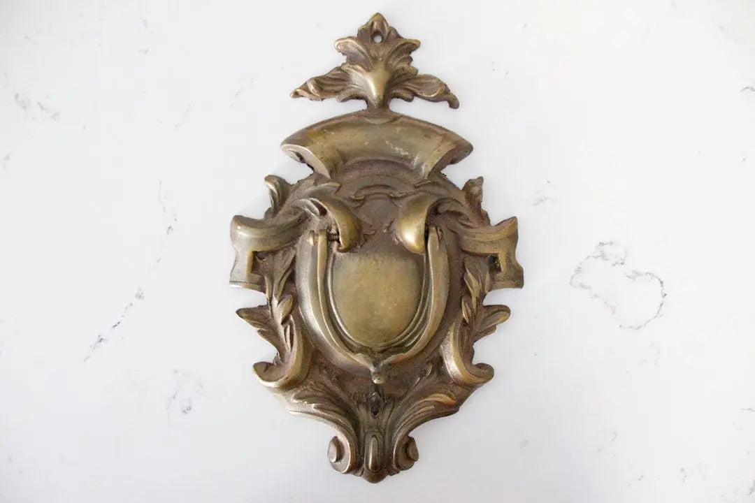 Antique Brass Door Knocker | Large Ornate  Debra Hall Lifestyle