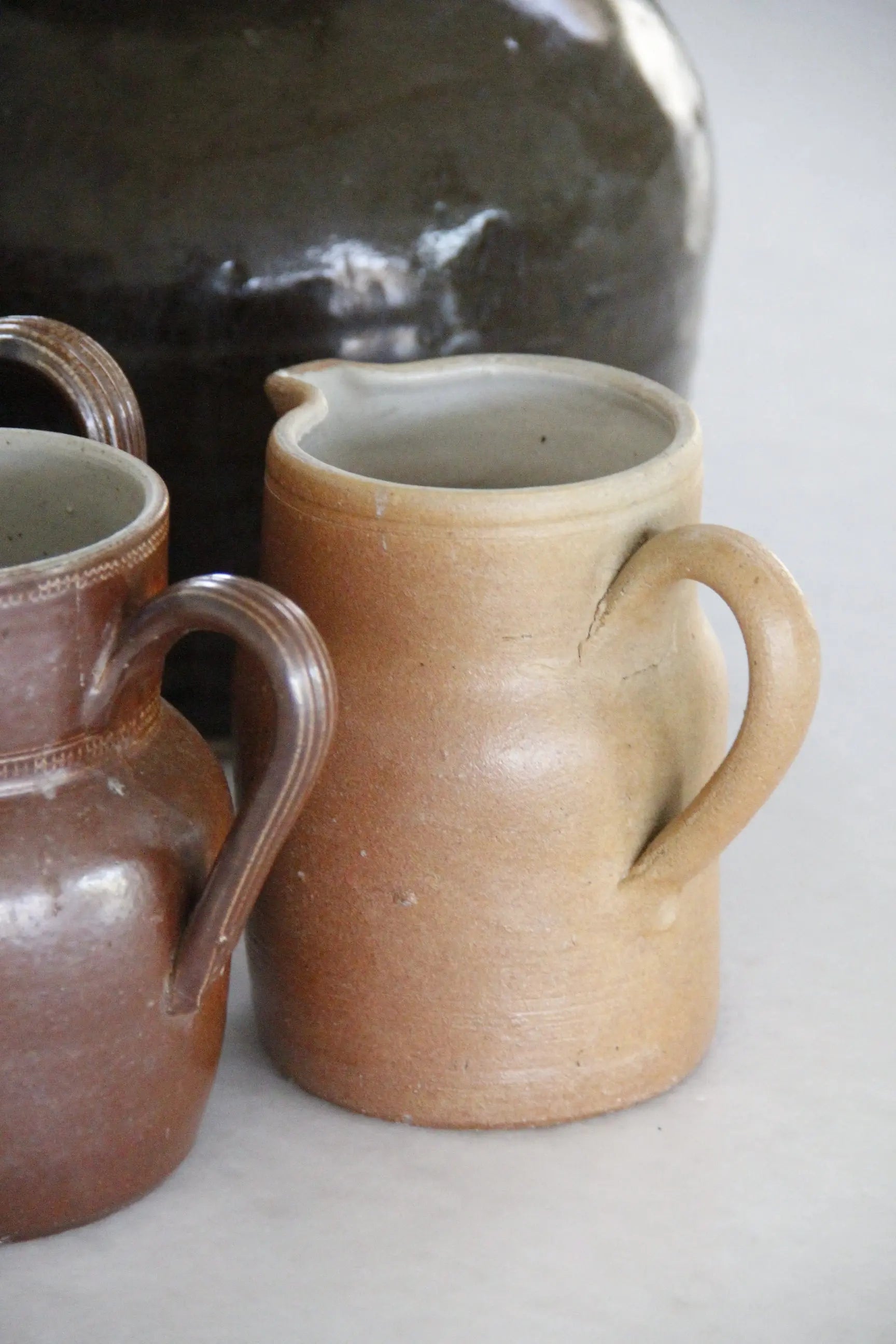 Antique French Pottery | Jug Pitcher  Debra Hall Lifestyle