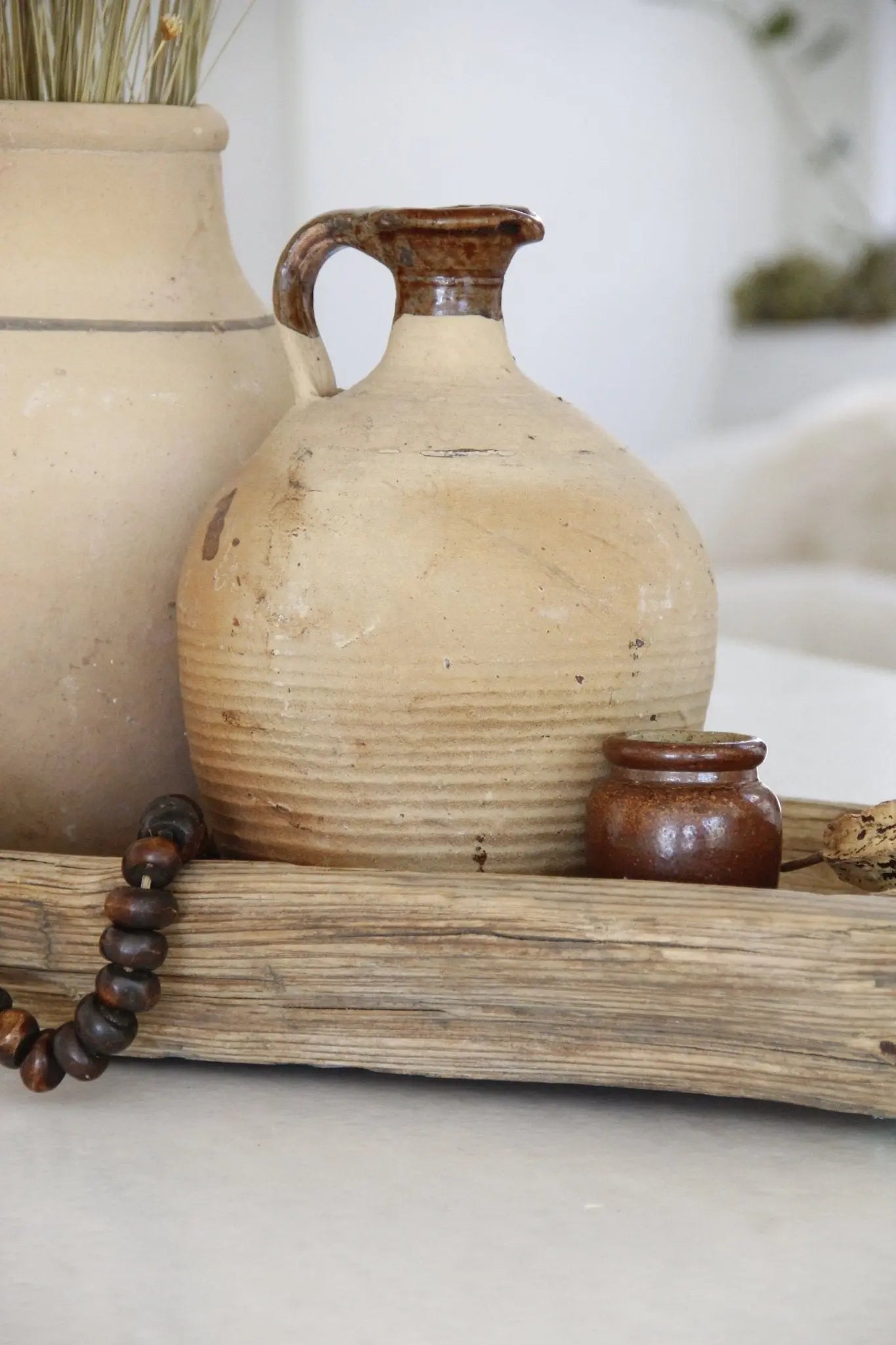 Antique French Stoneware Jug | Pitcher  Debra Hall Lifestyle
