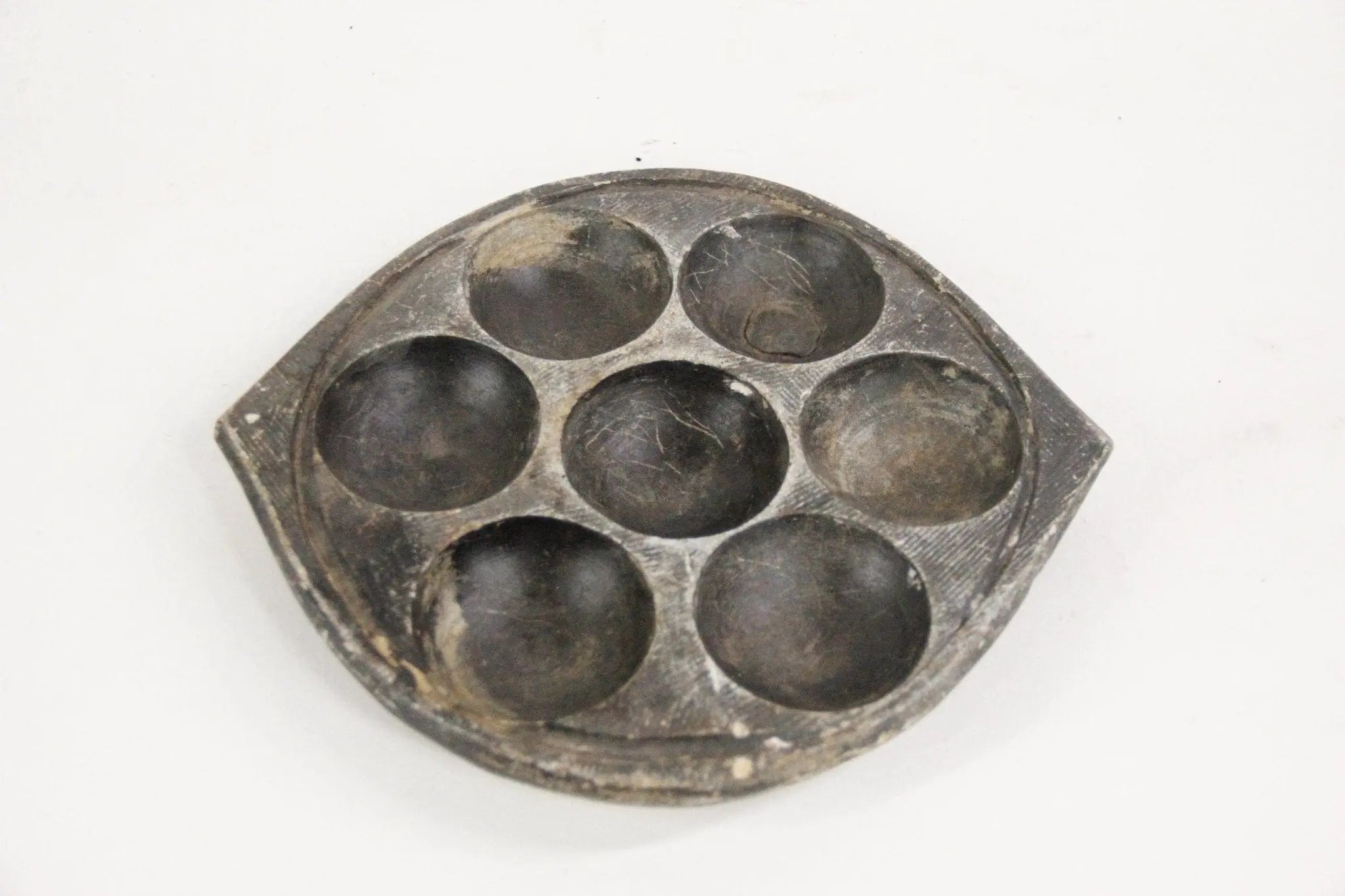 Antique Handcrafted Stone Tray | Divided Stone Tray Debra Hall Lifestyle