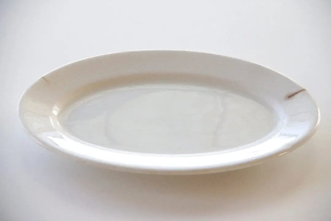 Antique Ironstone Oval Plate | Dinnerware Debra Hall Lifestyle