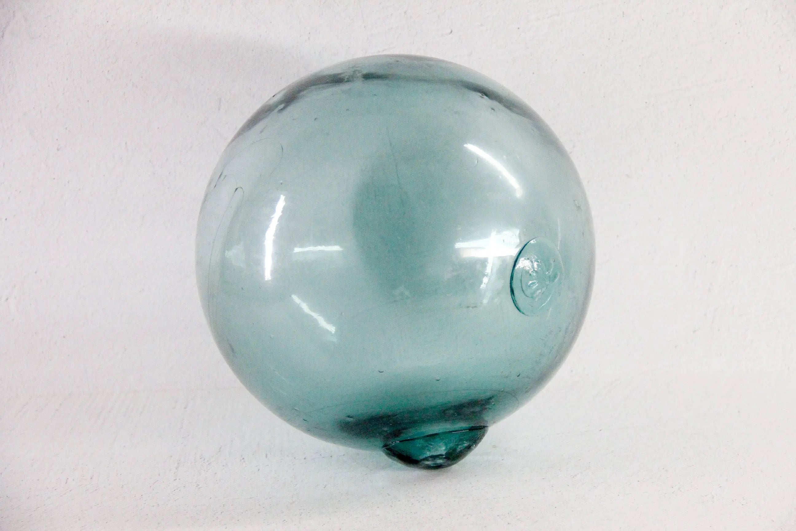 Antique Large Glass Fishing Float Japanese Hand Blown Buoy Debra Hall Lifestyle
