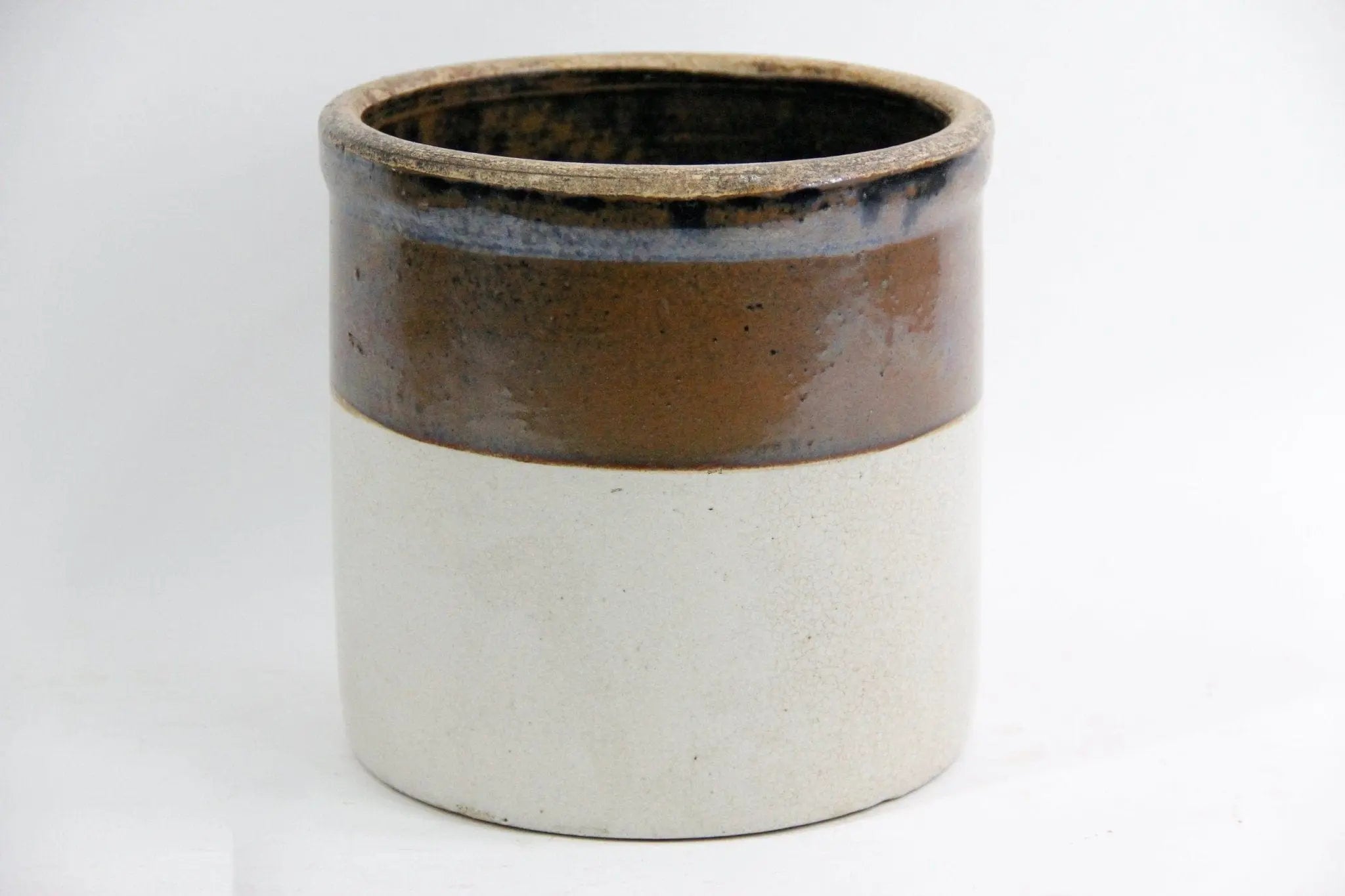 Antique Large Stoneware Preserves Crock | Two Tone | Late 1800s  Debra Hall Lifestyle