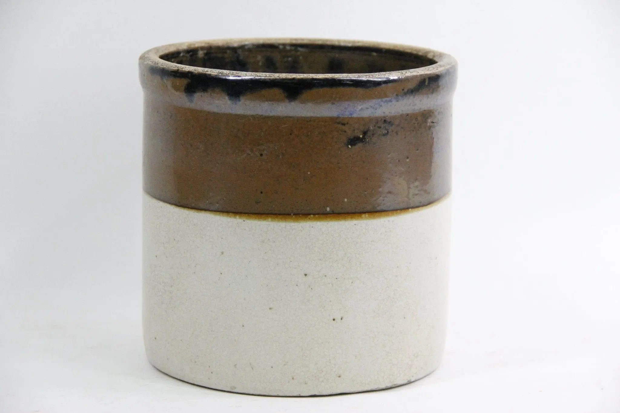 Antique Large Stoneware Preserves Crock | Two Tone | Late 1800s  Debra Hall Lifestyle