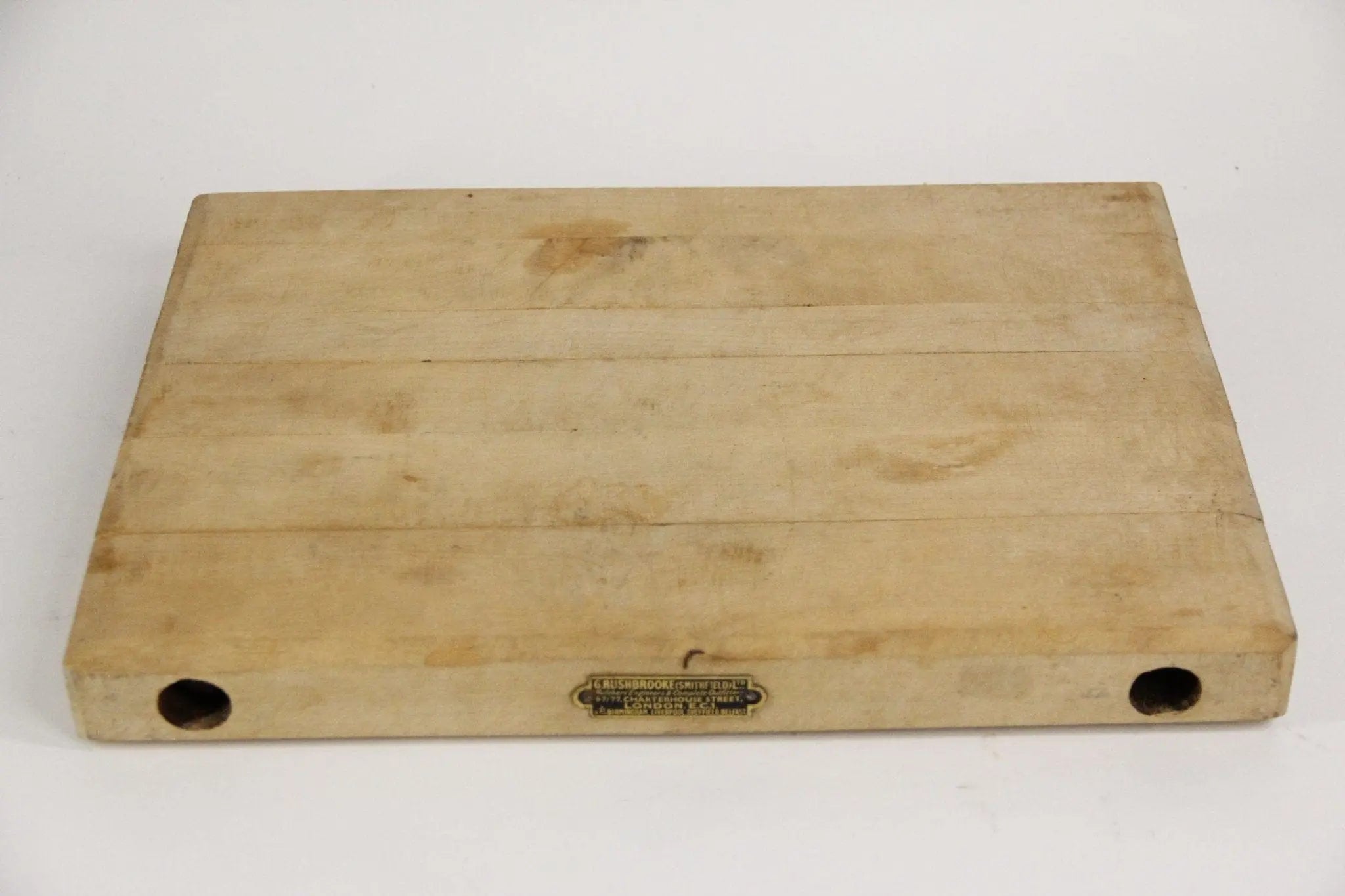 Antique London Butcher Block | Tabletop Cutting Board  Debra Hall Lifestyle