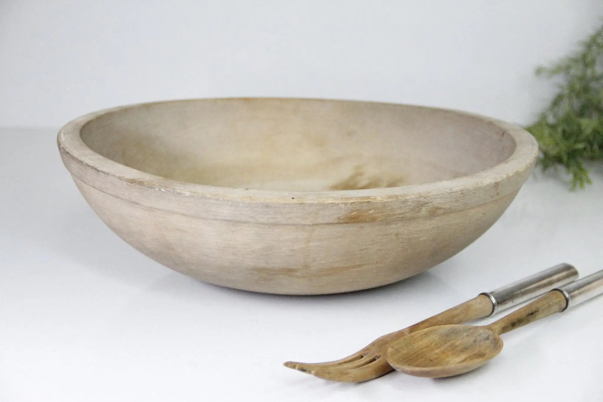 Antique Munising Wood Bowl | Medium Dough  Debra Hall Lifestyle