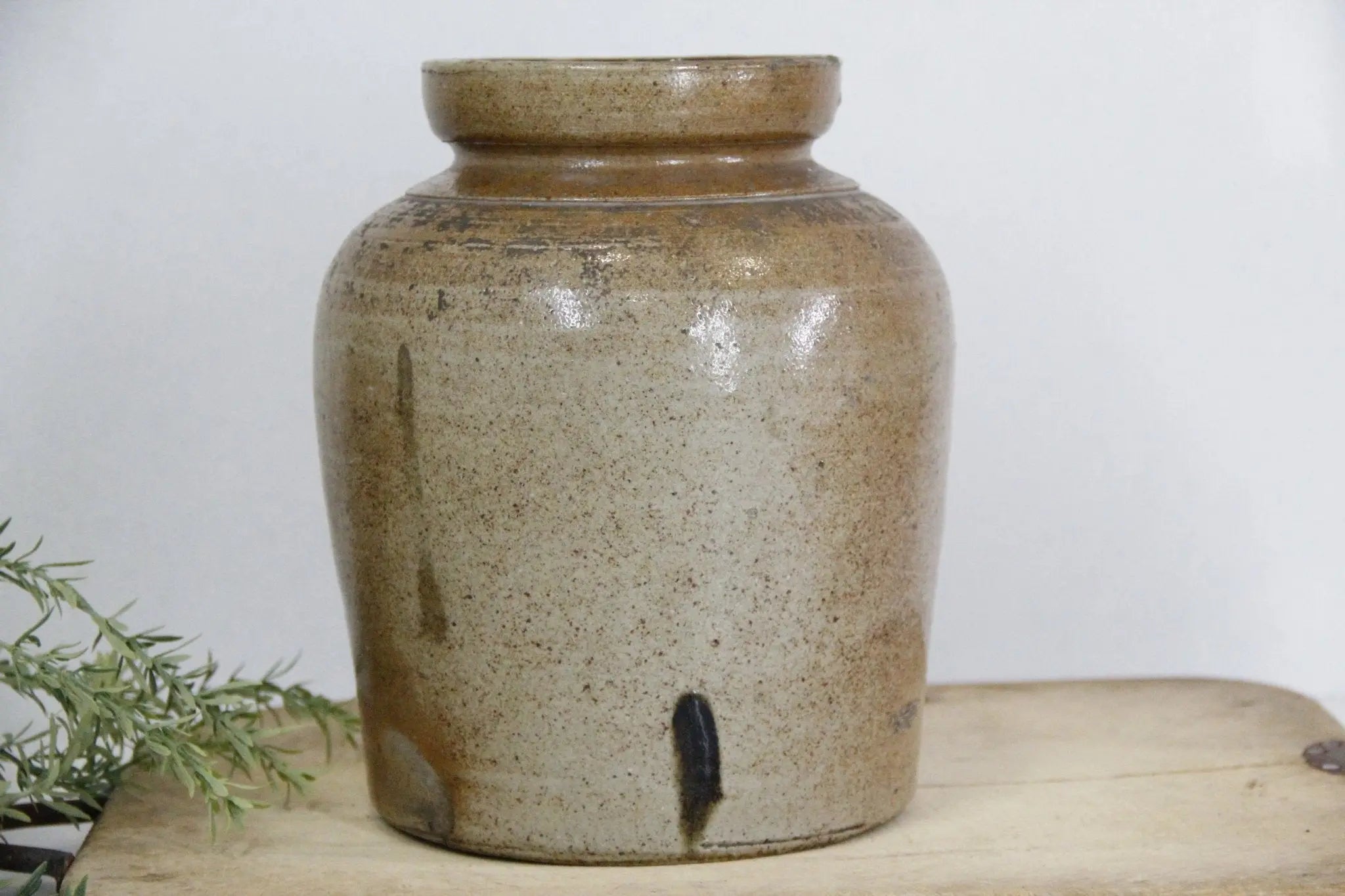 Antique Salt Glazed Stoneware Crock | Canning  Debra Hall Lifestyle