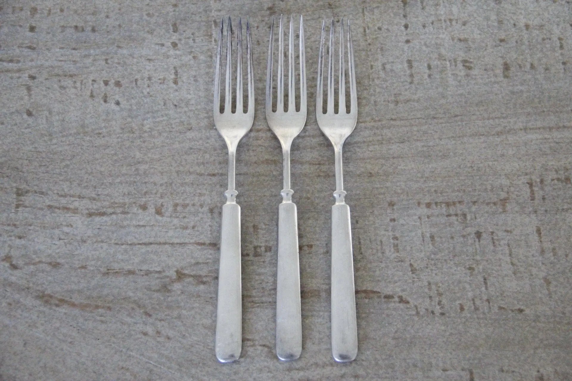 Antique Silver Dinner Fork | Flatware 3 Pcs. Debra Hall Lifestyle