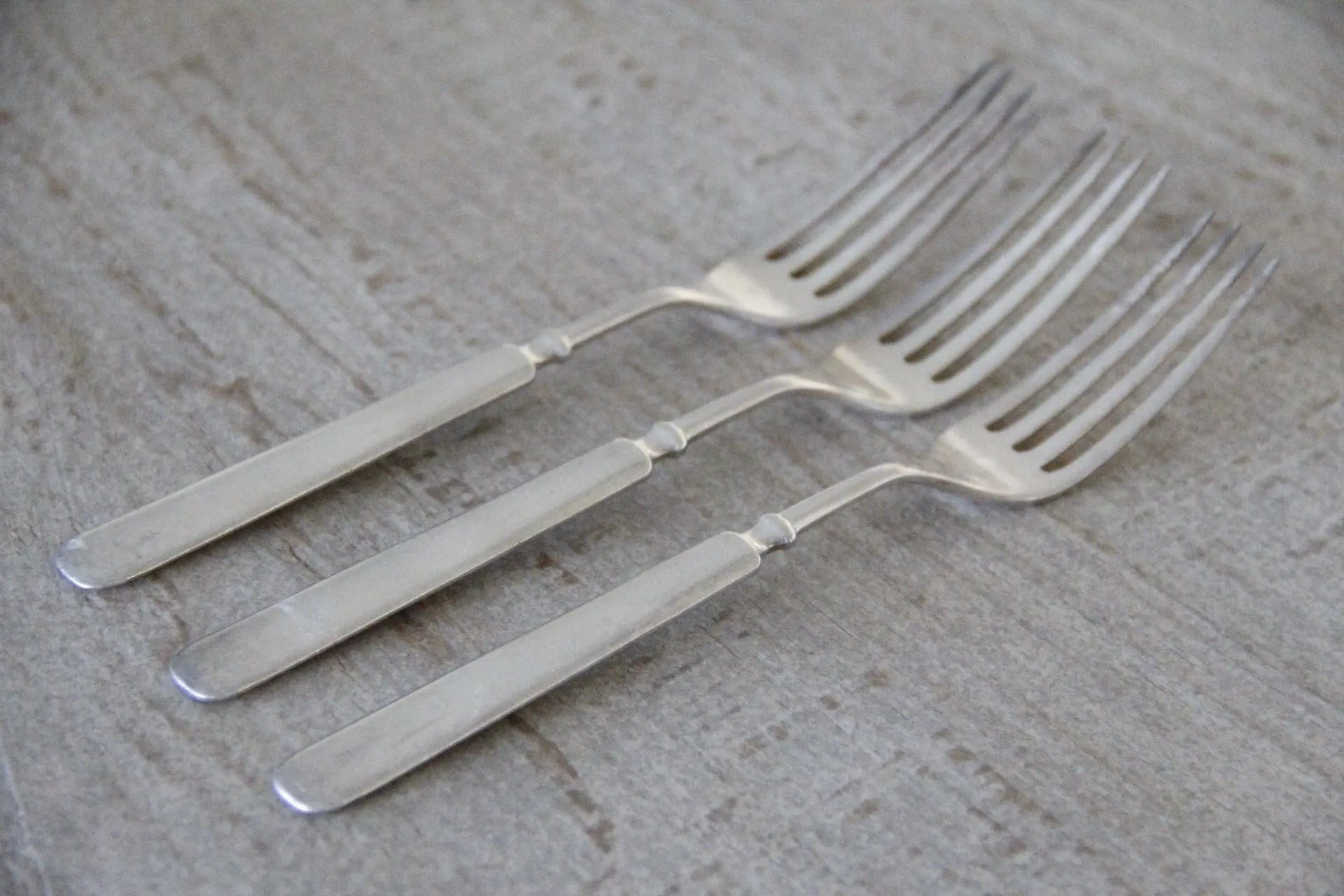 Antique Silver Dinner Fork | Flatware 3 Pcs.  Debra Hall Lifestyle