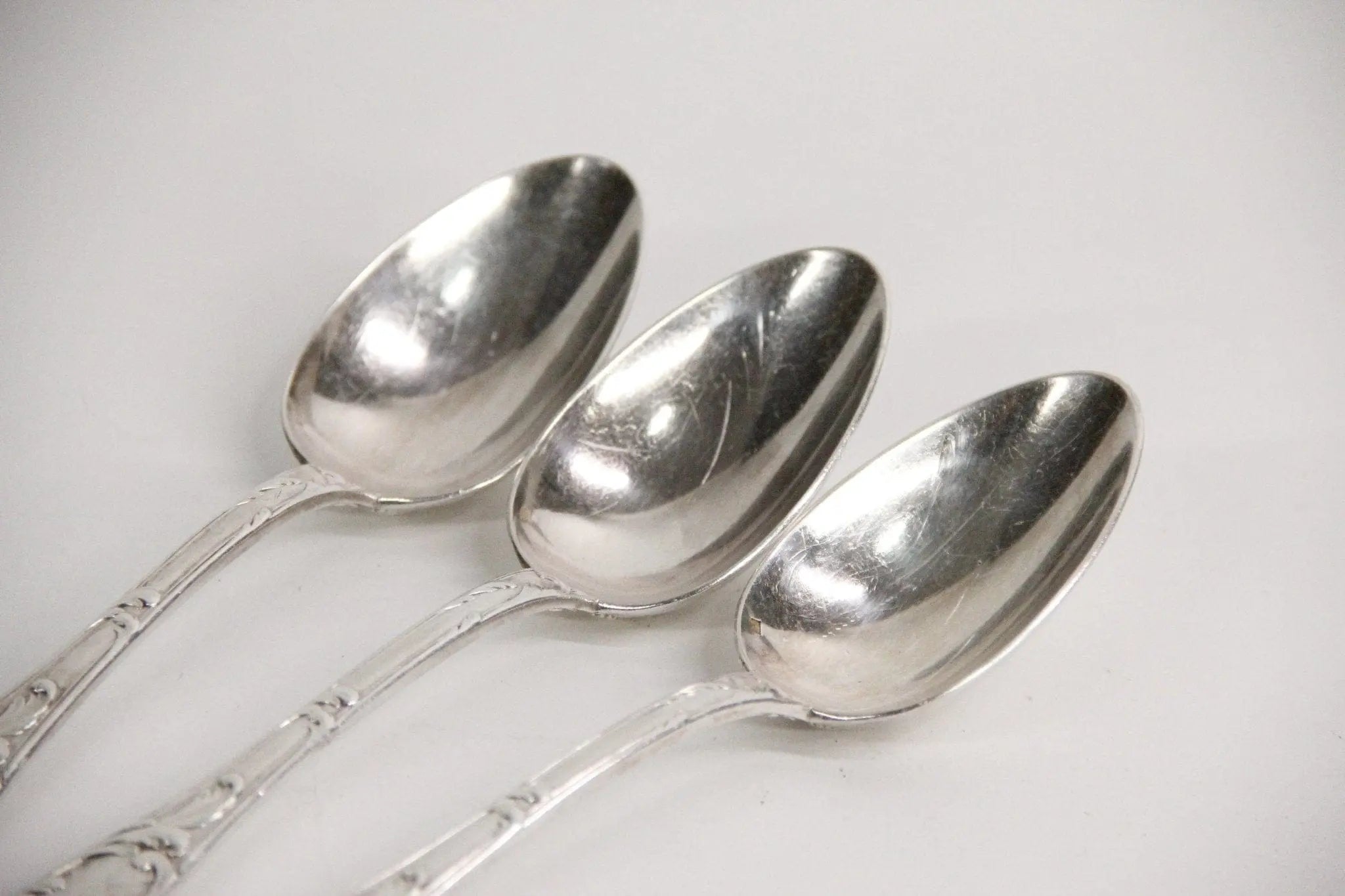 Antique Silver Flatware | Christofle Serving Spoon  Debra Hall Lifestyle