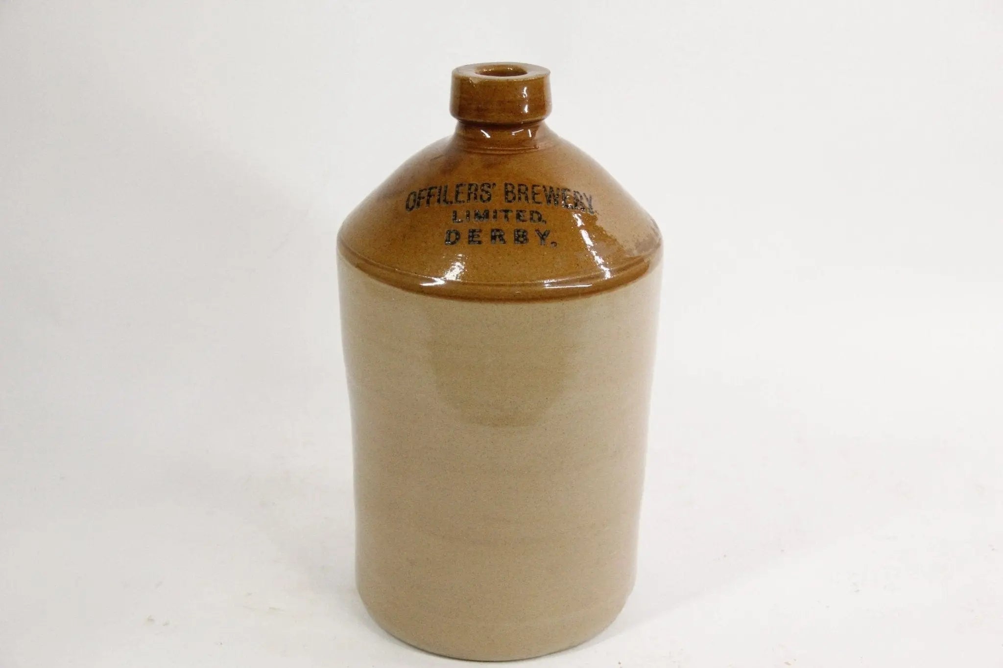 Antique Stoneware Beer Jug | English Brewery Advertisement Debra Hall Lifestyle