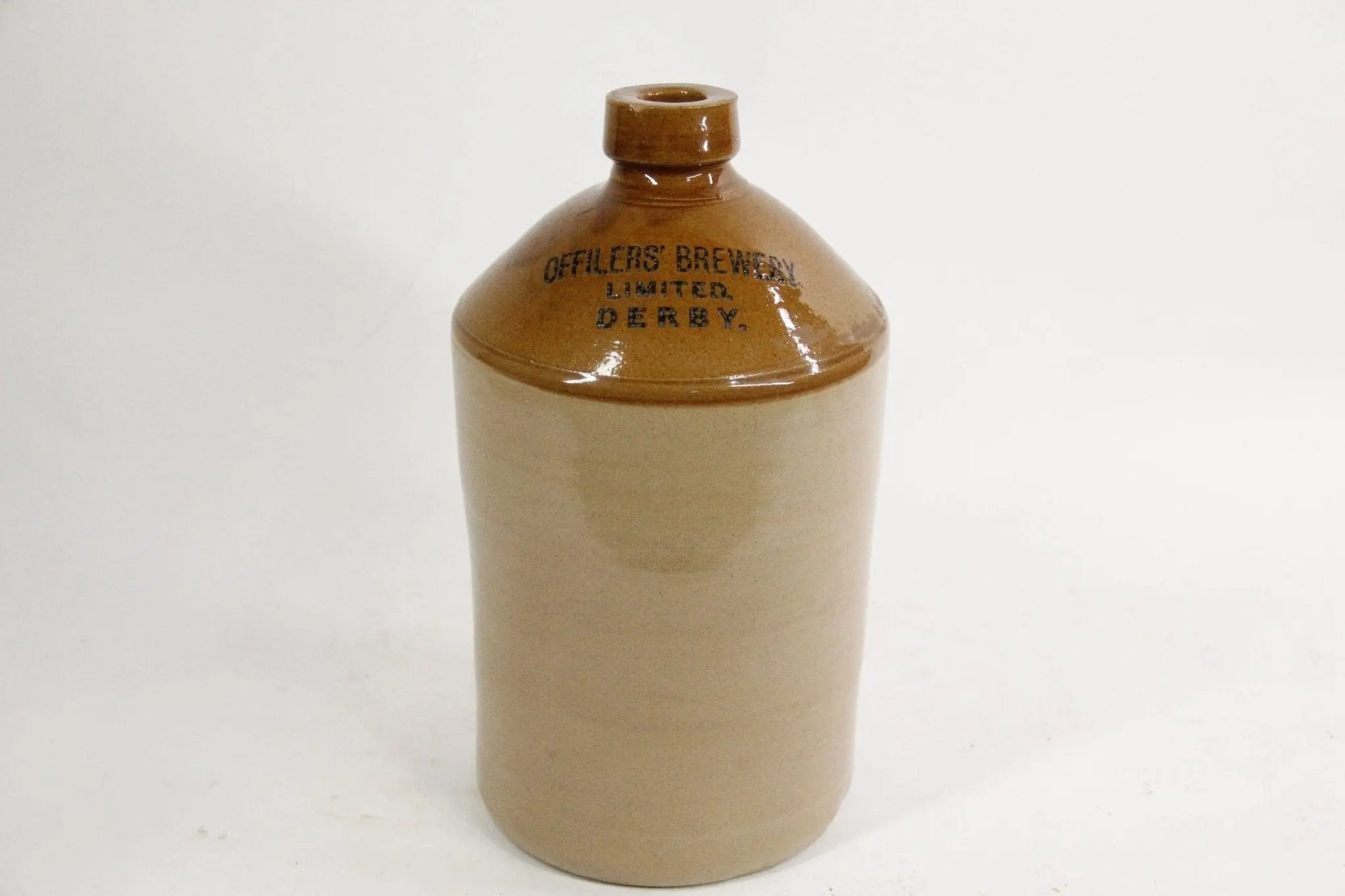 Antique Stoneware Beer Jug | English Brewery Advertisement  Debra Hall Lifestyle