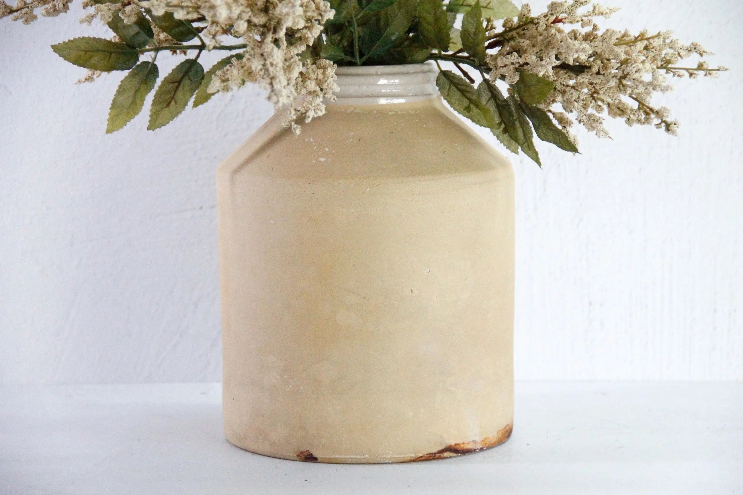 Antique Stoneware Canning Jar Cream Crock | Salt Glaze Debra Hall Lifestyle