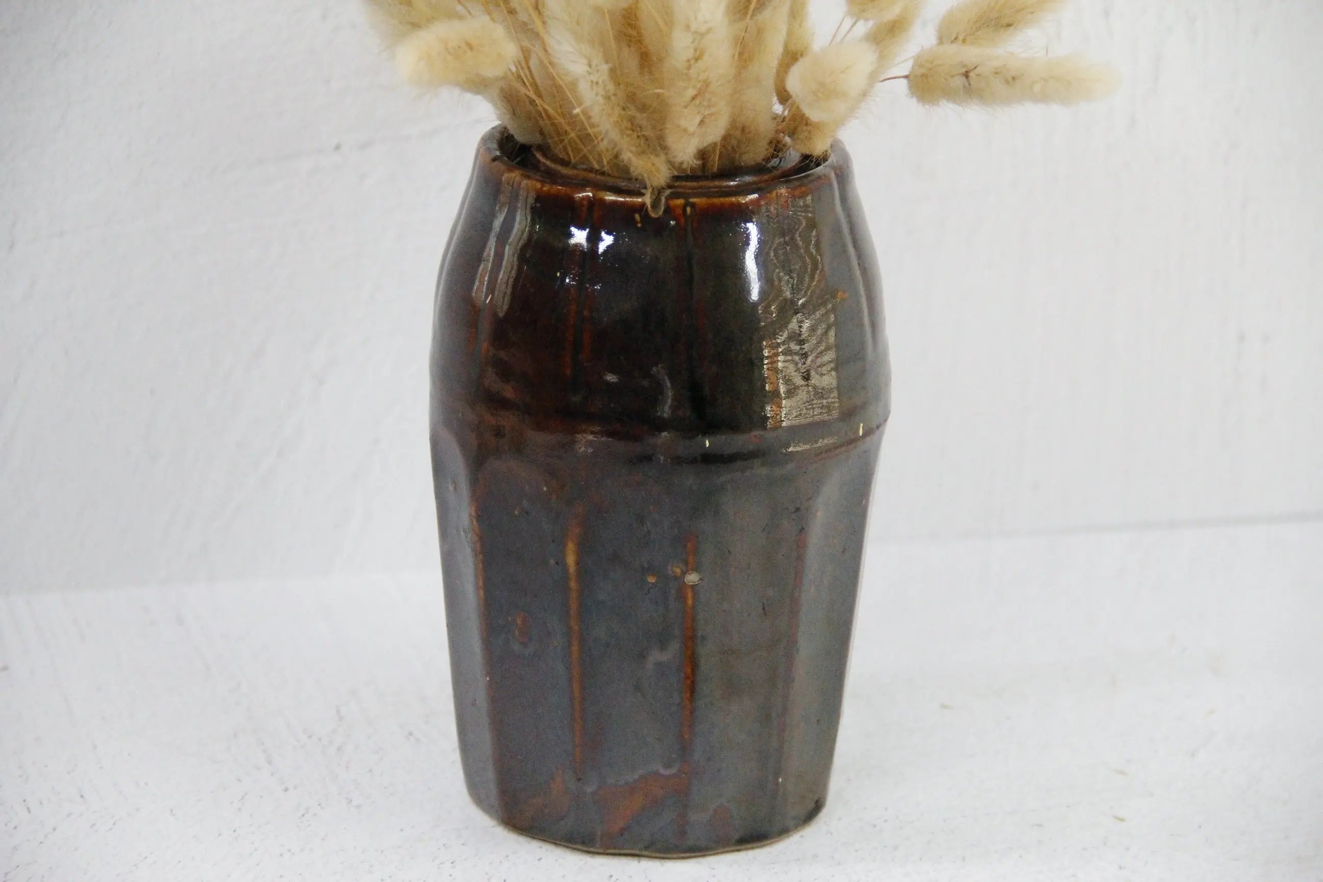 Antique Stoneware Canning Jar | Primitive Faceted-Peoria Debra Hall Lifestyle