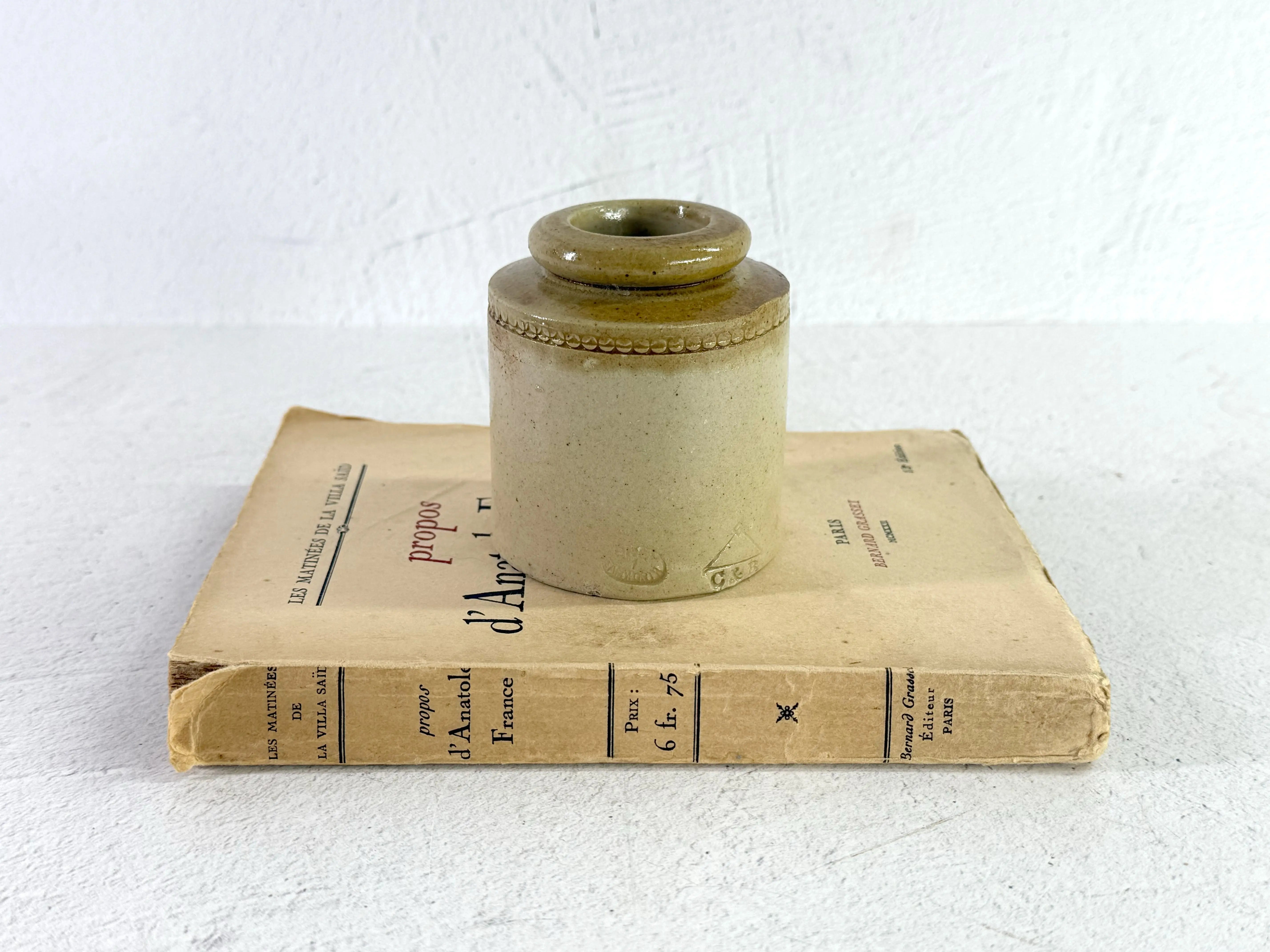 Antique Stoneware Jar English Food Pot | 19th Century Salt Glaze Debra Hall Lifestyle