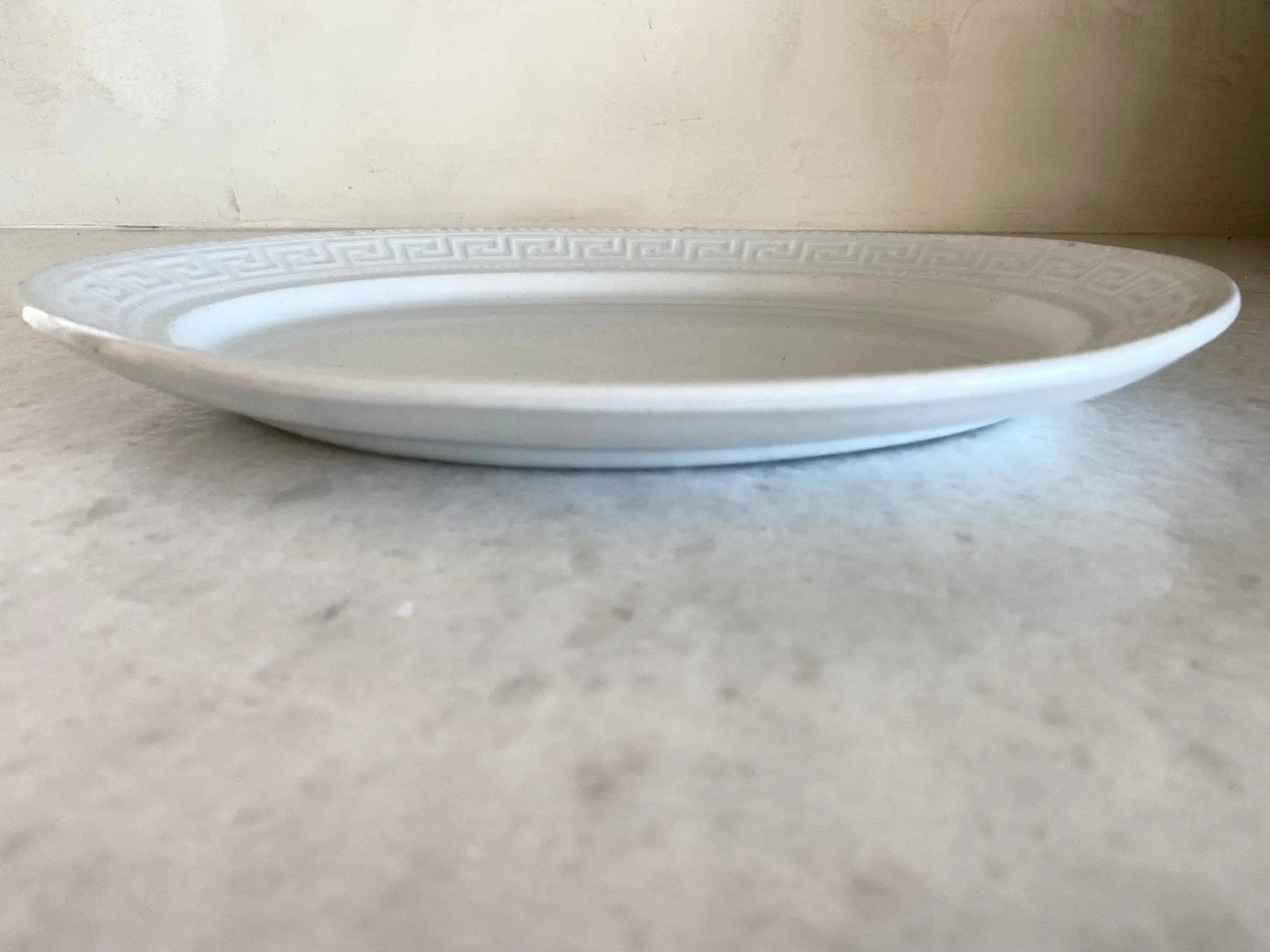 Antique White Ironstone Platter |  England | Serveware  Debra Hall Lifestyle