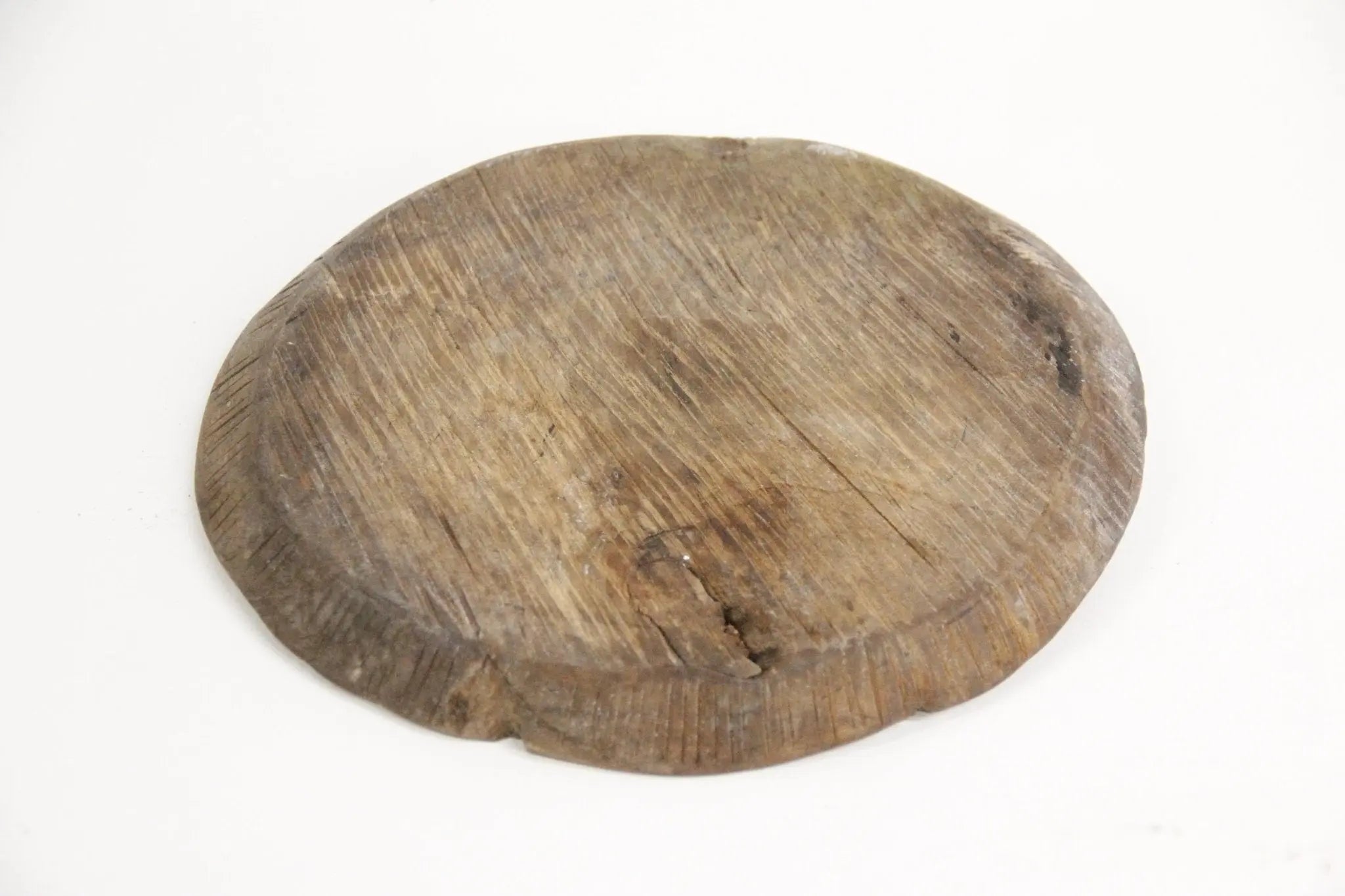 Antique Wood Plate | Shallow Bowl  Debra Hall Lifestyle