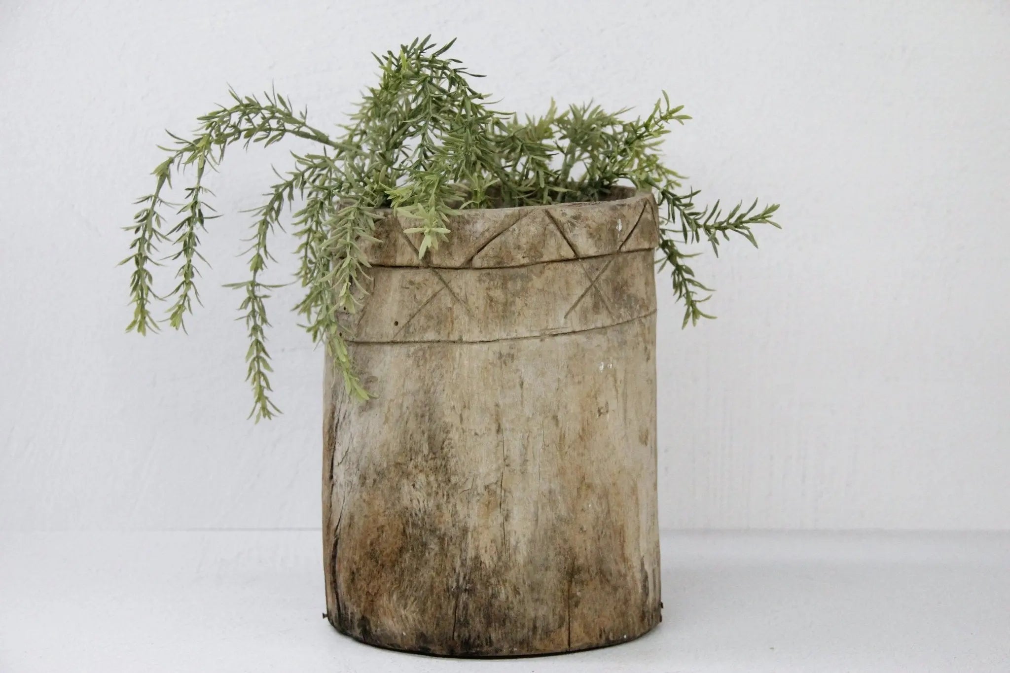 Antique Wooden Pot | Grain Vessel India Debra Hall Lifestyle