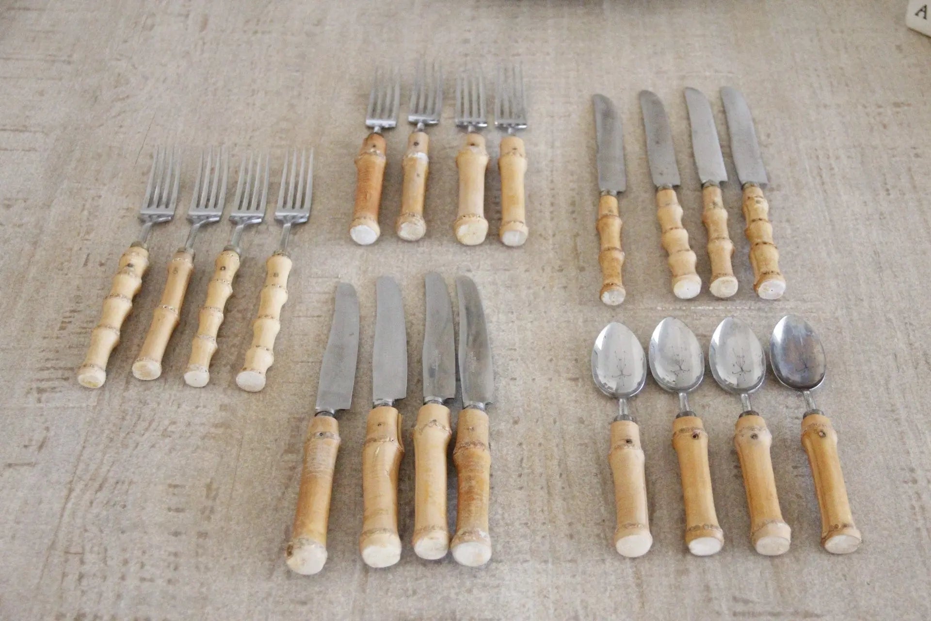 Calhawaii Bamboo Flatware | Occupied Japan 1947 Debra Hall Lifestyle