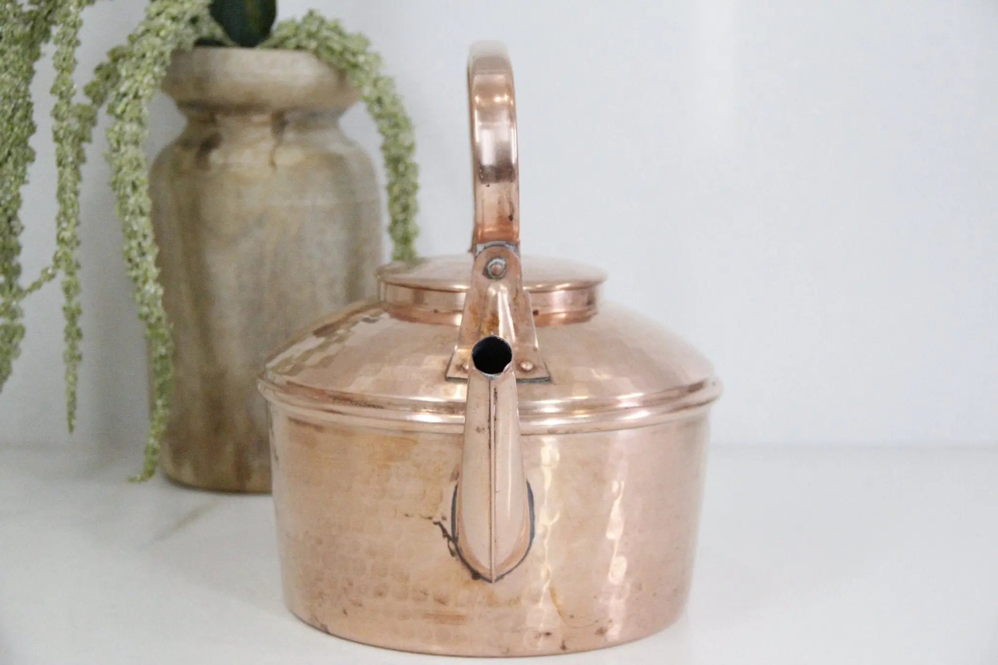 French Copper Kettle 1800s  Debra Hall Lifestyle