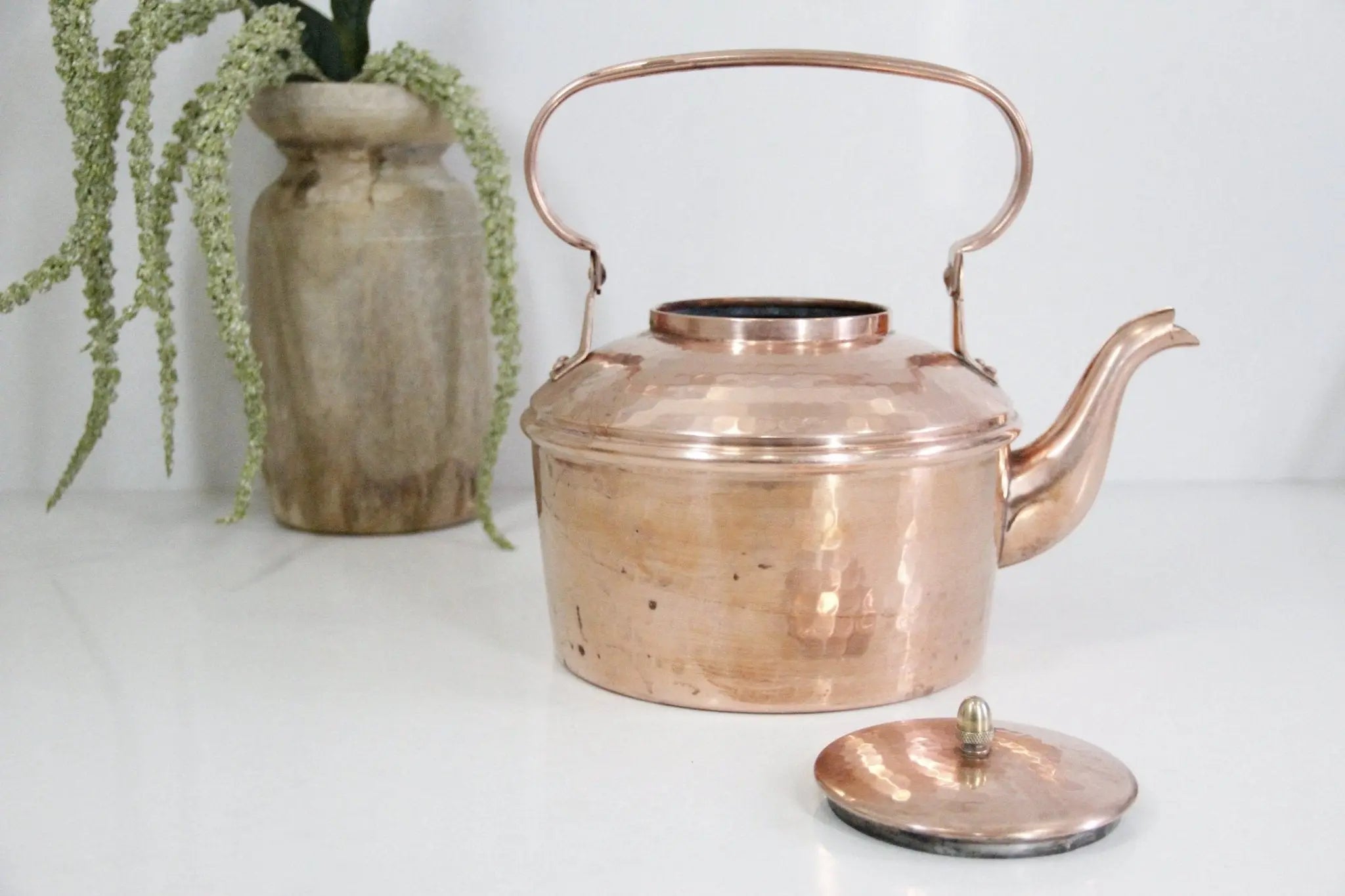 French Copper Kettle 1800s  Debra Hall Lifestyle