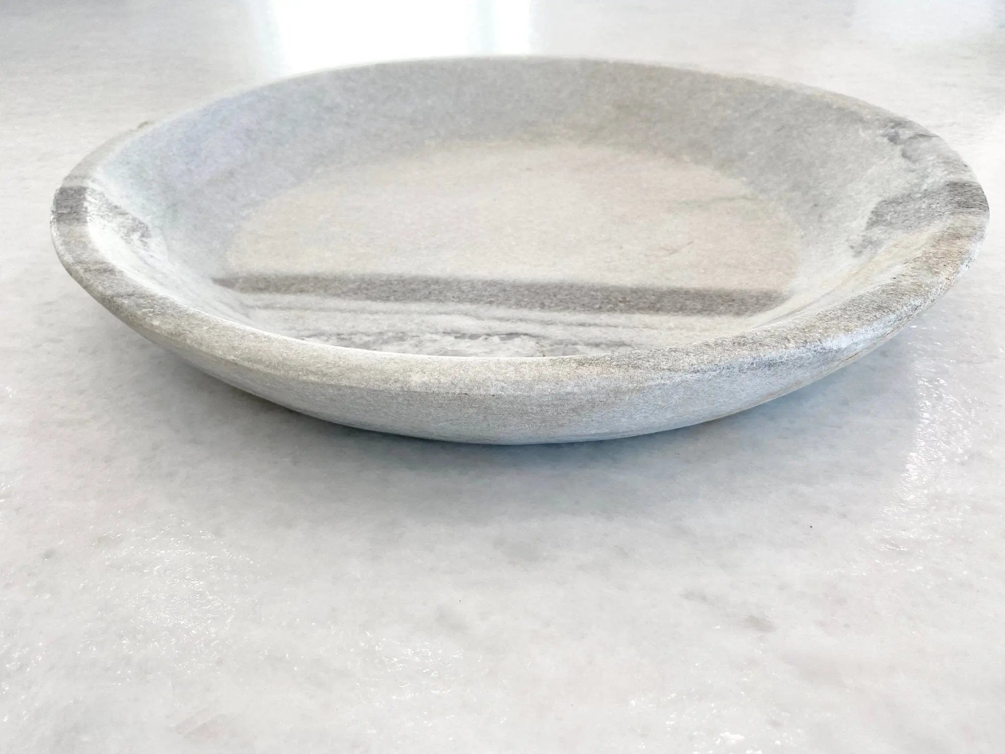 Large Carved Marble Bowl | Round  Debra Hall Lifestyle