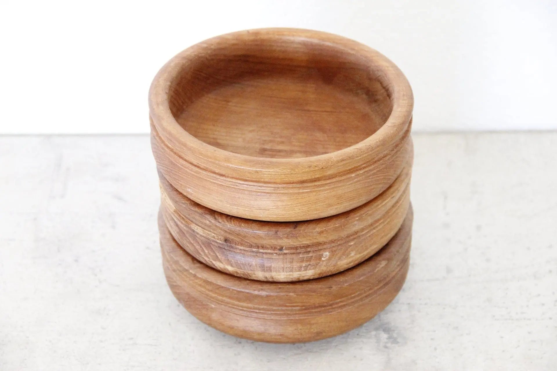 Midcentury Teak Wood Salad Bowl | Dinnerware 3 Pcs. Debra Hall Lifestyle