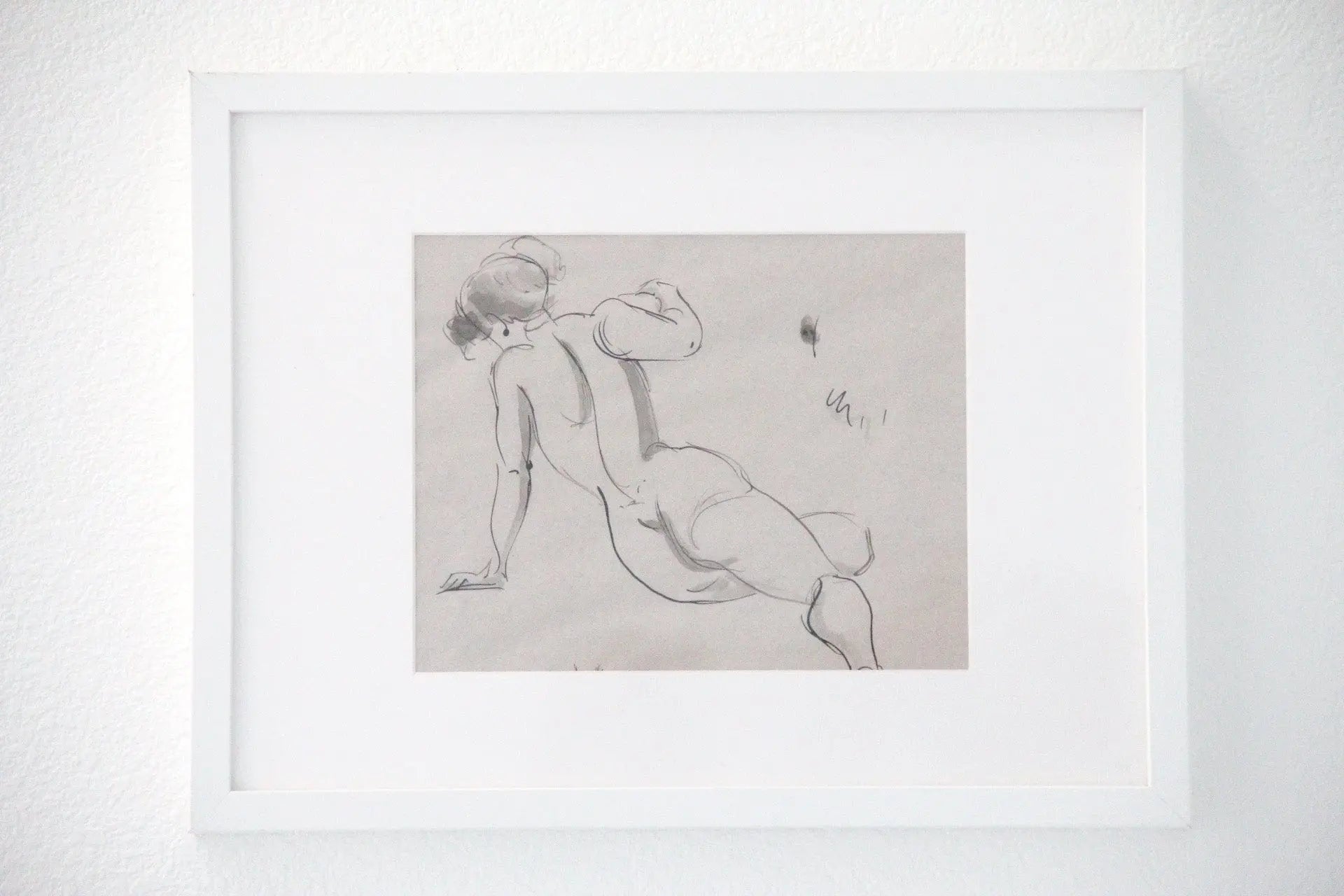 Original Figure Study Framed | Pen and Ink Wall Art  Debra Hall Lifestyle
