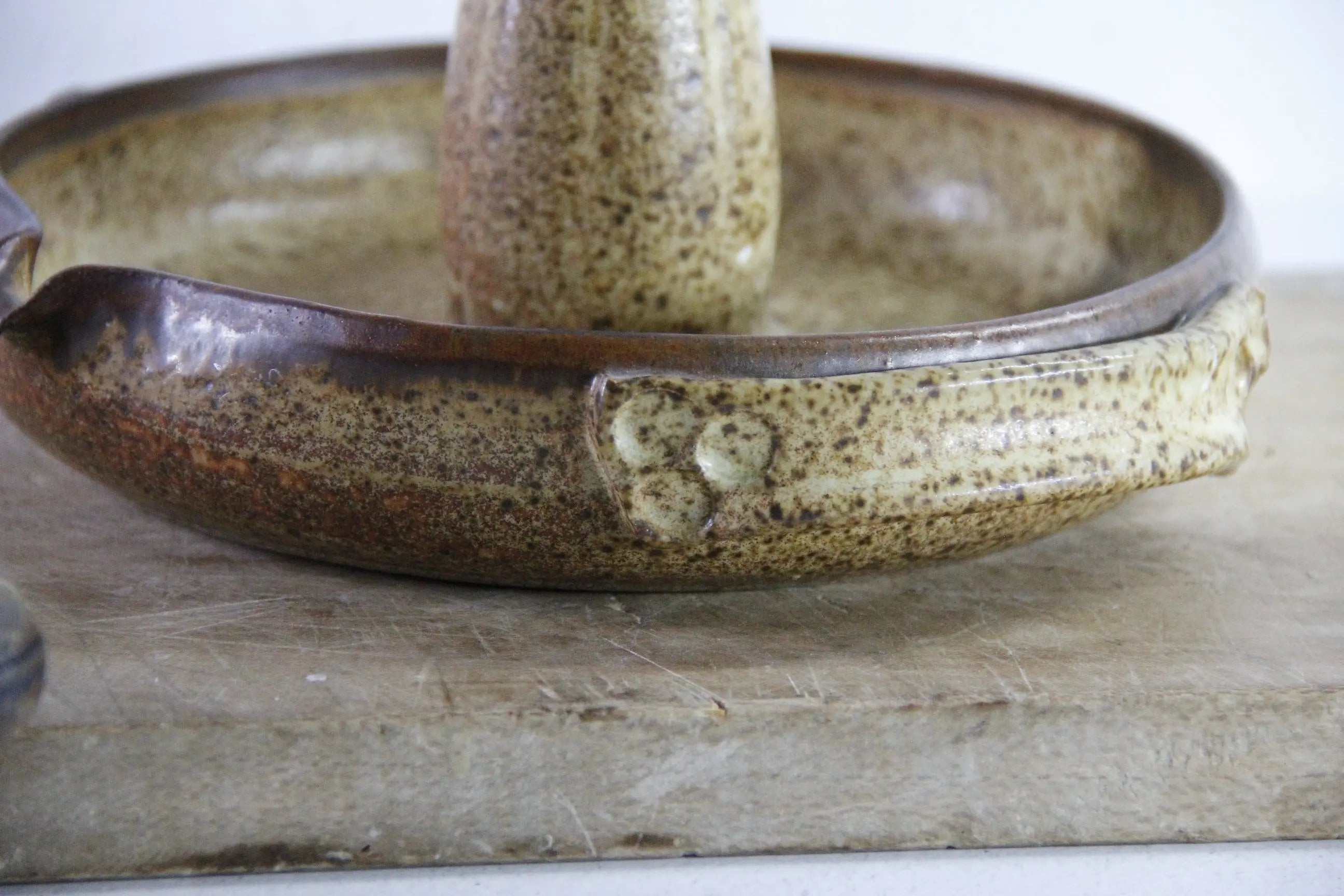 Pottery Chicken Roaster | Vintage Verticle Poultry Baker Debra Hall Lifestyle