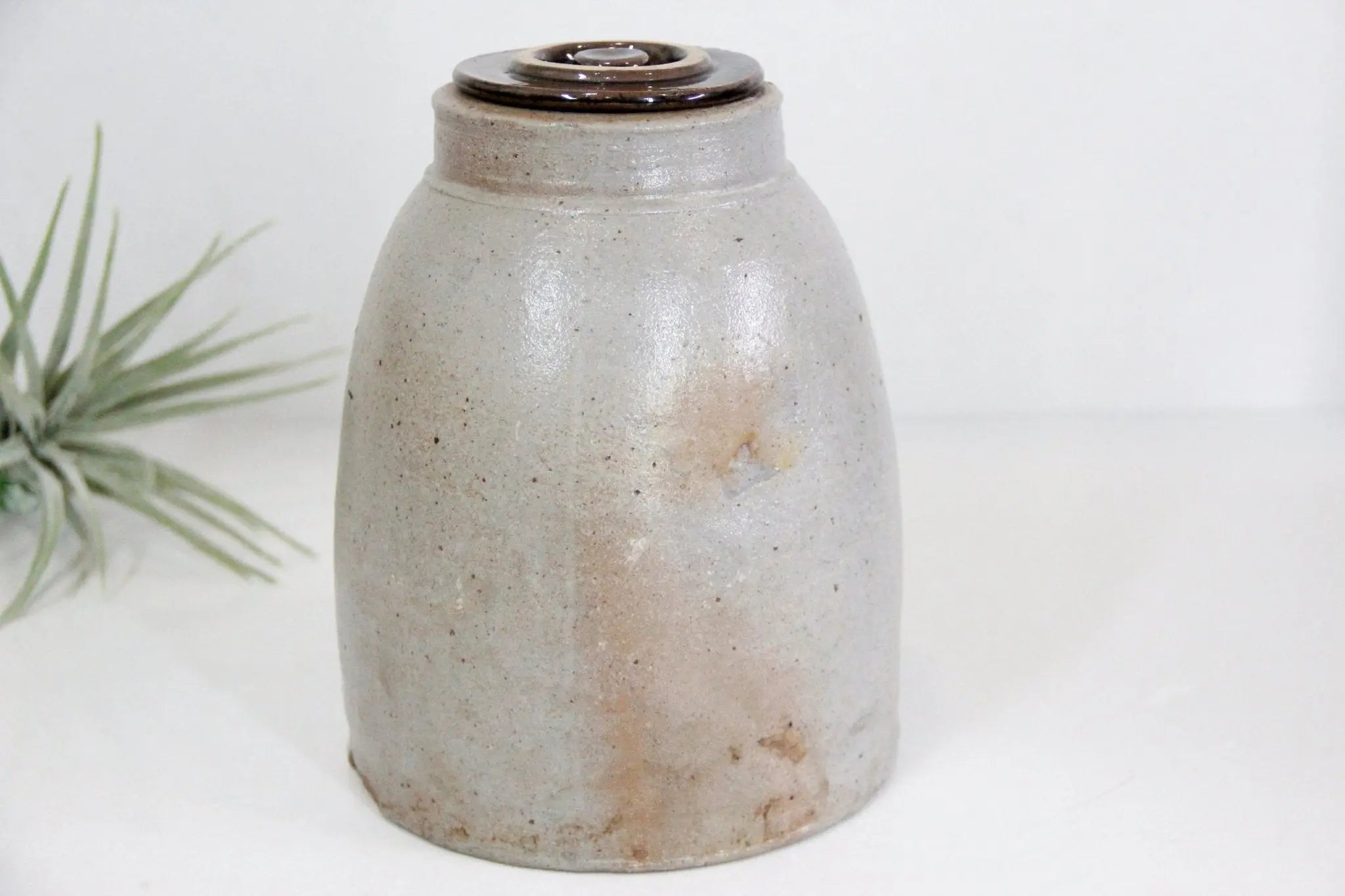 Primitive Salt Glazed Stoneware Crock | Canning Jar  Debra Hall Lifestyle