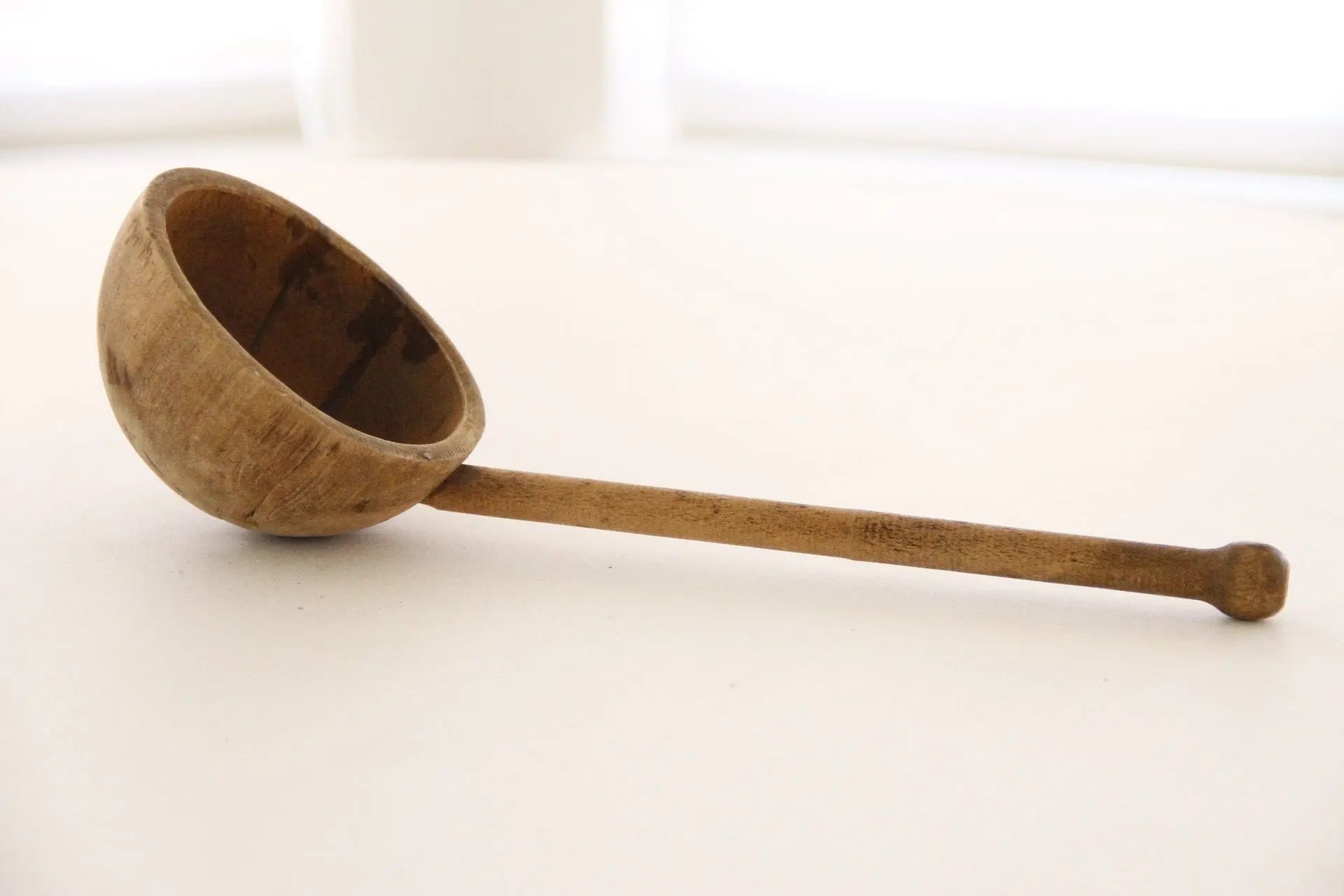 Primitive Wooden Ladle | Strainer Debra Hall Lifestyle