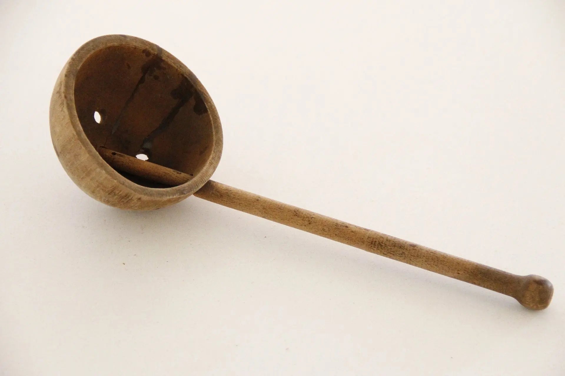 Primitive Wooden Ladle | Strainer Debra Hall Lifestyle