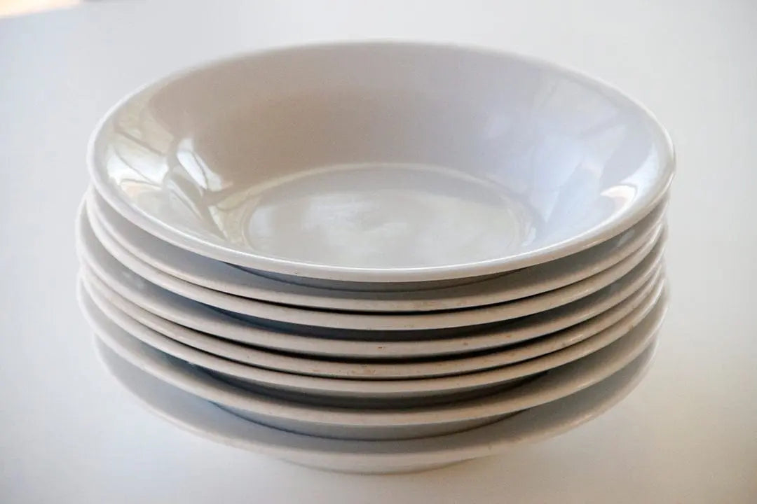 Antique Ironstone Bowl | White Soup/Salad Debra Hall Lifestyle