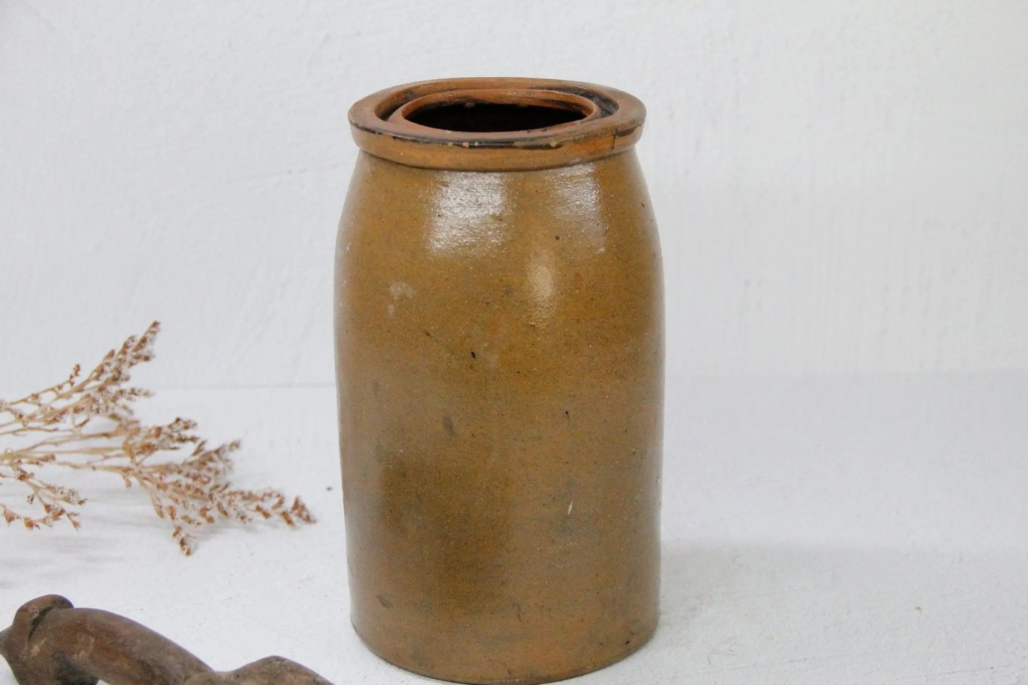 Salt Glazed Crock | Canning Jar  Debra Hall Lifestyle
