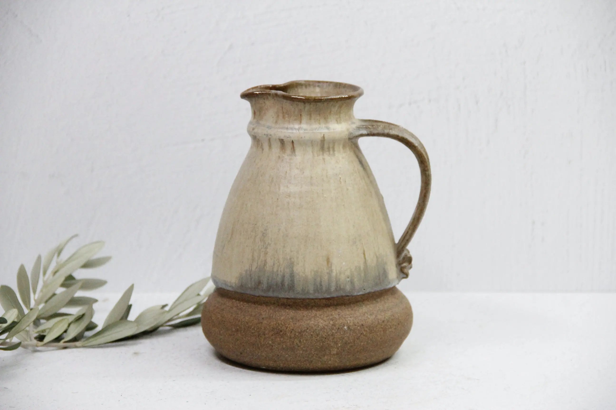 Studio Art Pottery Pitcher Vase | Vintage Decor-Signed Debra Hall Lifestyle
