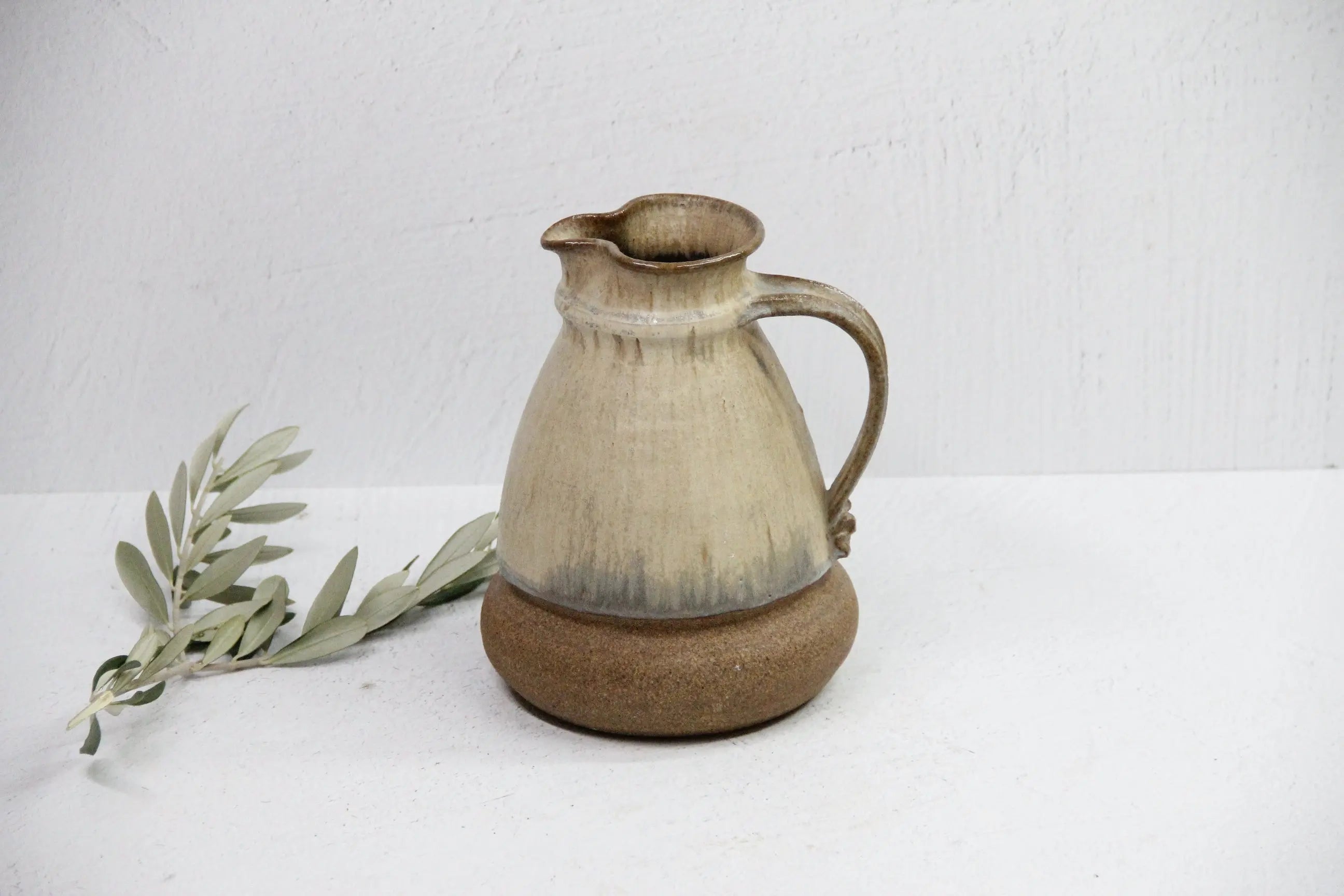 Studio Art Pottery Pitcher Vase | Vintage Decor-Signed Debra Hall Lifestyle
