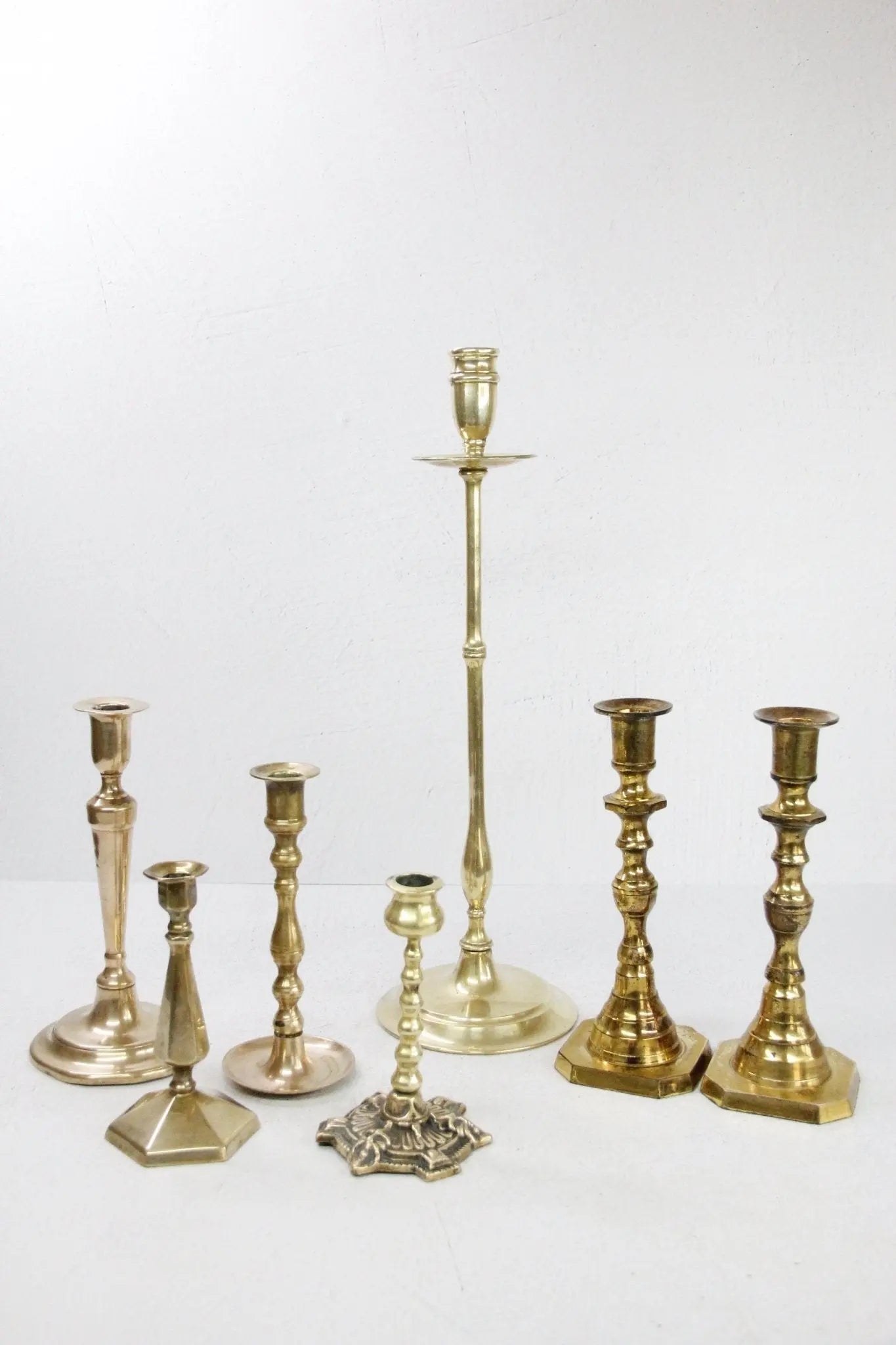 Vintage Brass Candlestick  Debra Hall Lifestyle