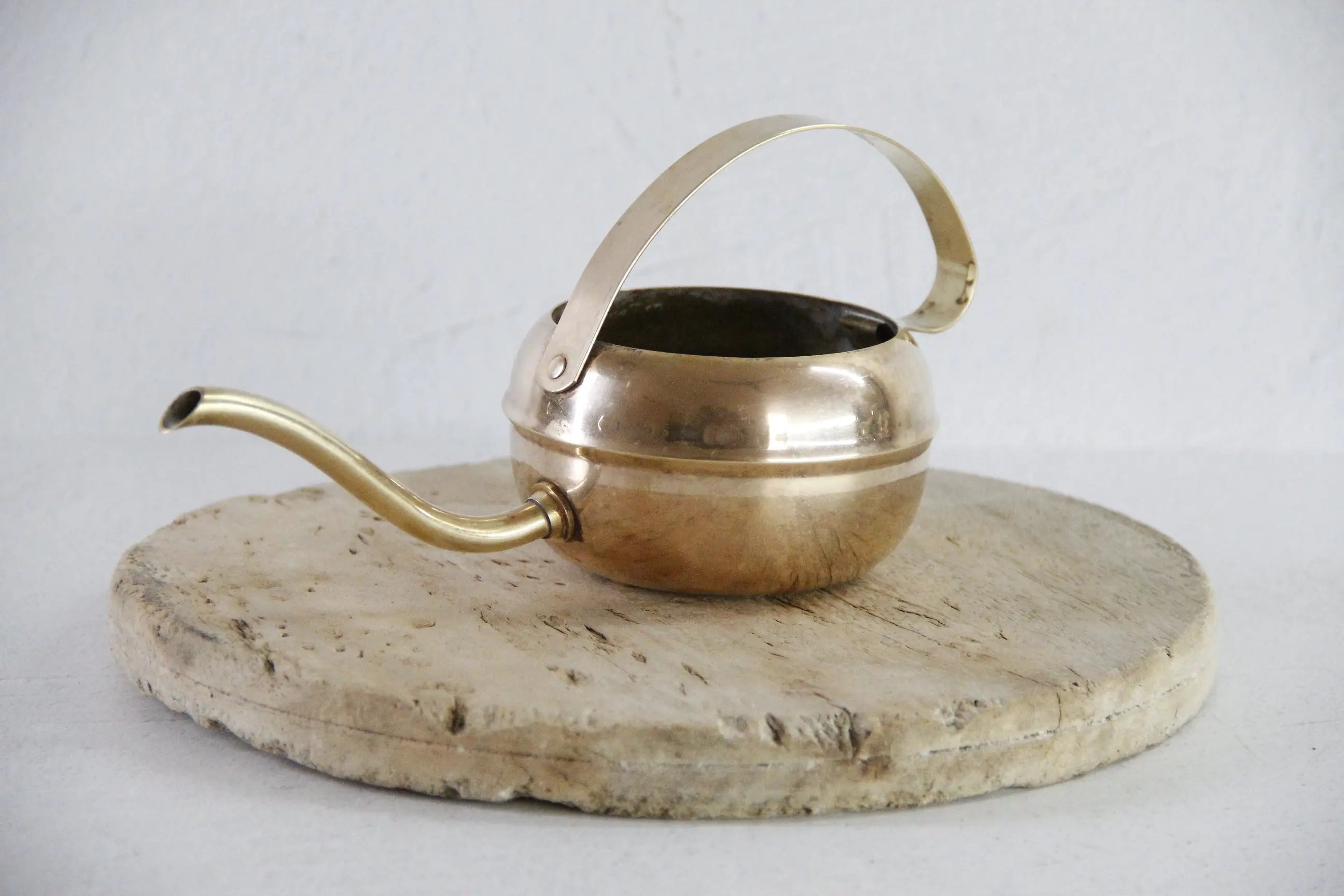 Vintage Brass Watering Can | Petite With Spout Debra Hall Lifestyle
