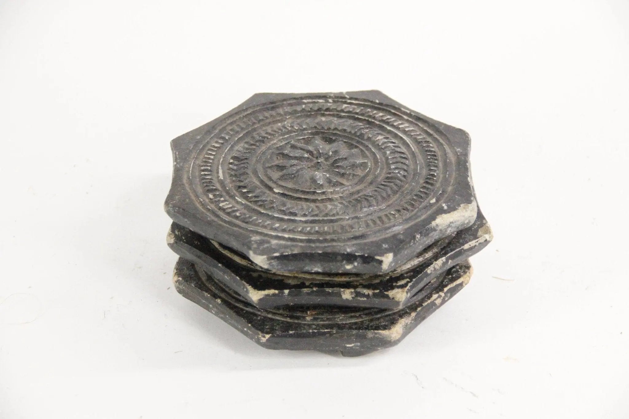 Vintage Footed Octagonal Soapstone Biscuit Mold | Carved Stone Plate  Debra Hall Lifestyle