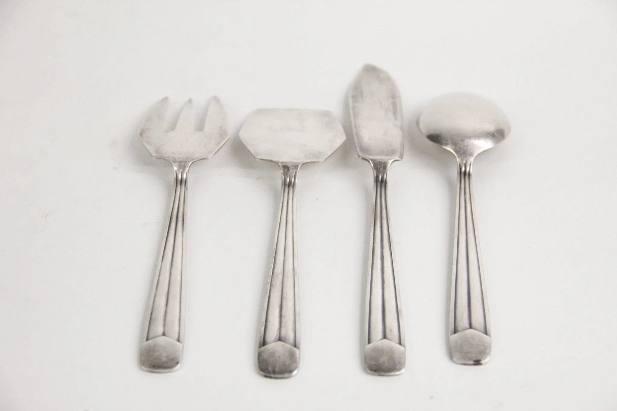 Vintage French Silver Flatware | Hors D'oeuvres Set  Debra Hall Lifestyle