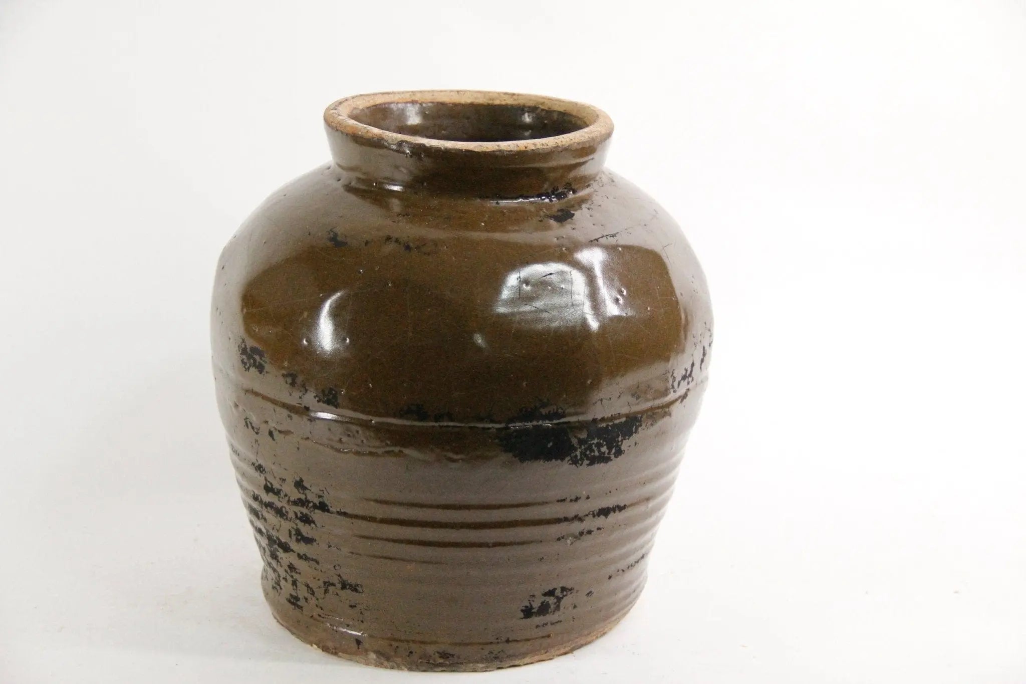 Vintage Glazed Pottery Shanxi Pot  Debra Hall Lifestyle