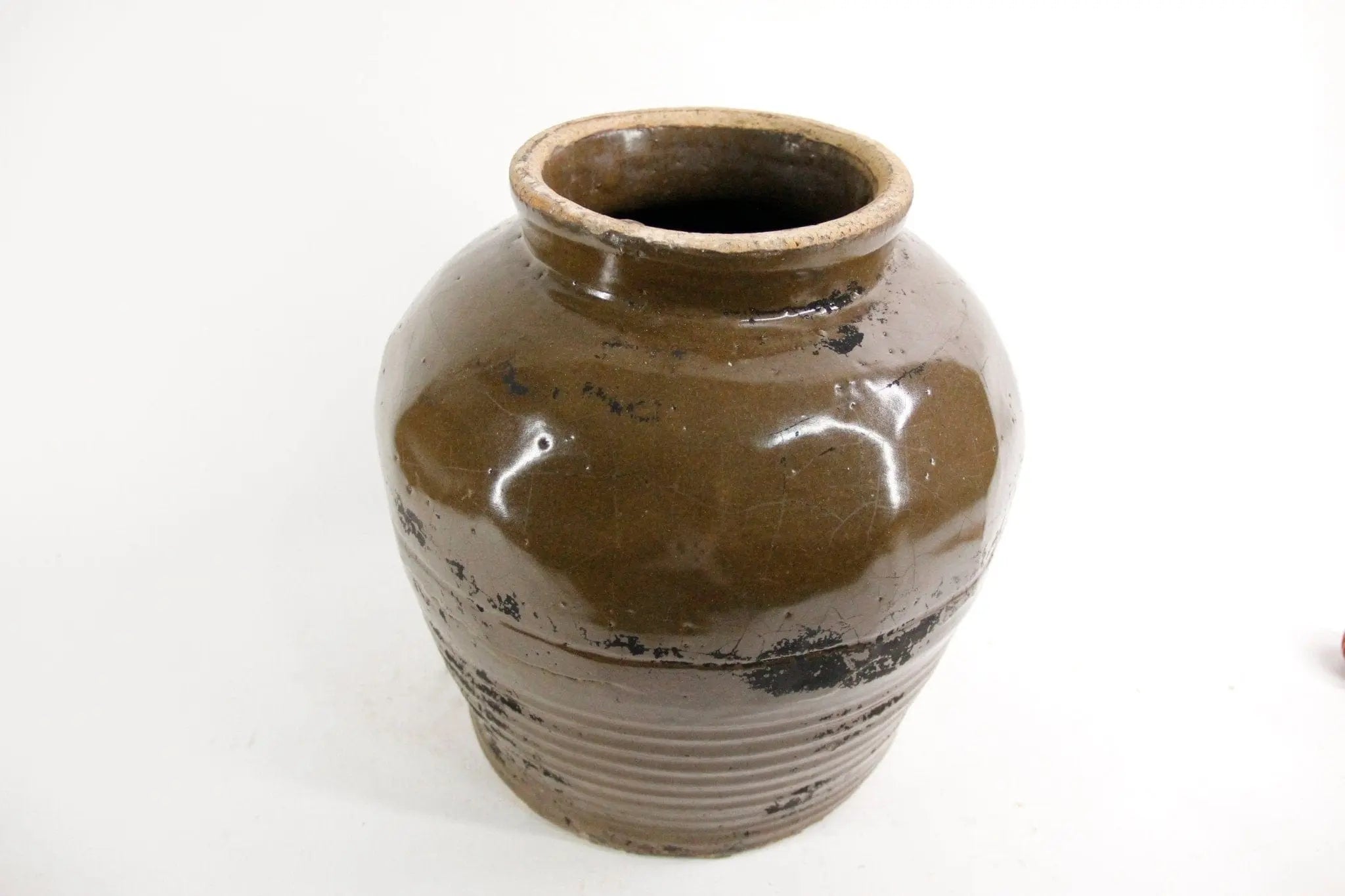 Vintage Glazed Pottery Shanxi Pot  Debra Hall Lifestyle