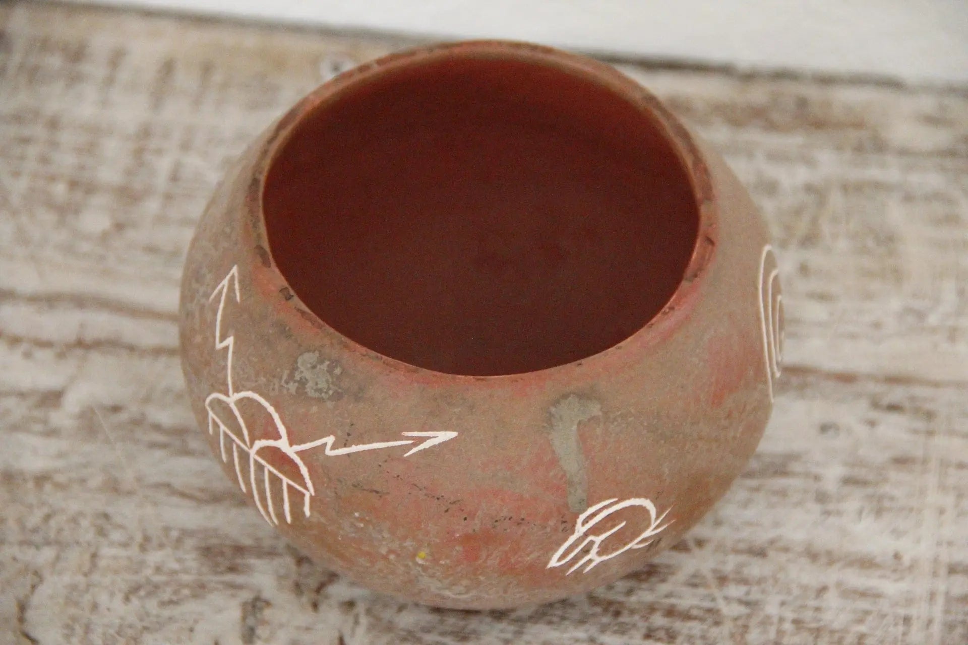 Vintage Native American Pottery Low Bowl | Hand Made  Debra Hall Lifestyle
