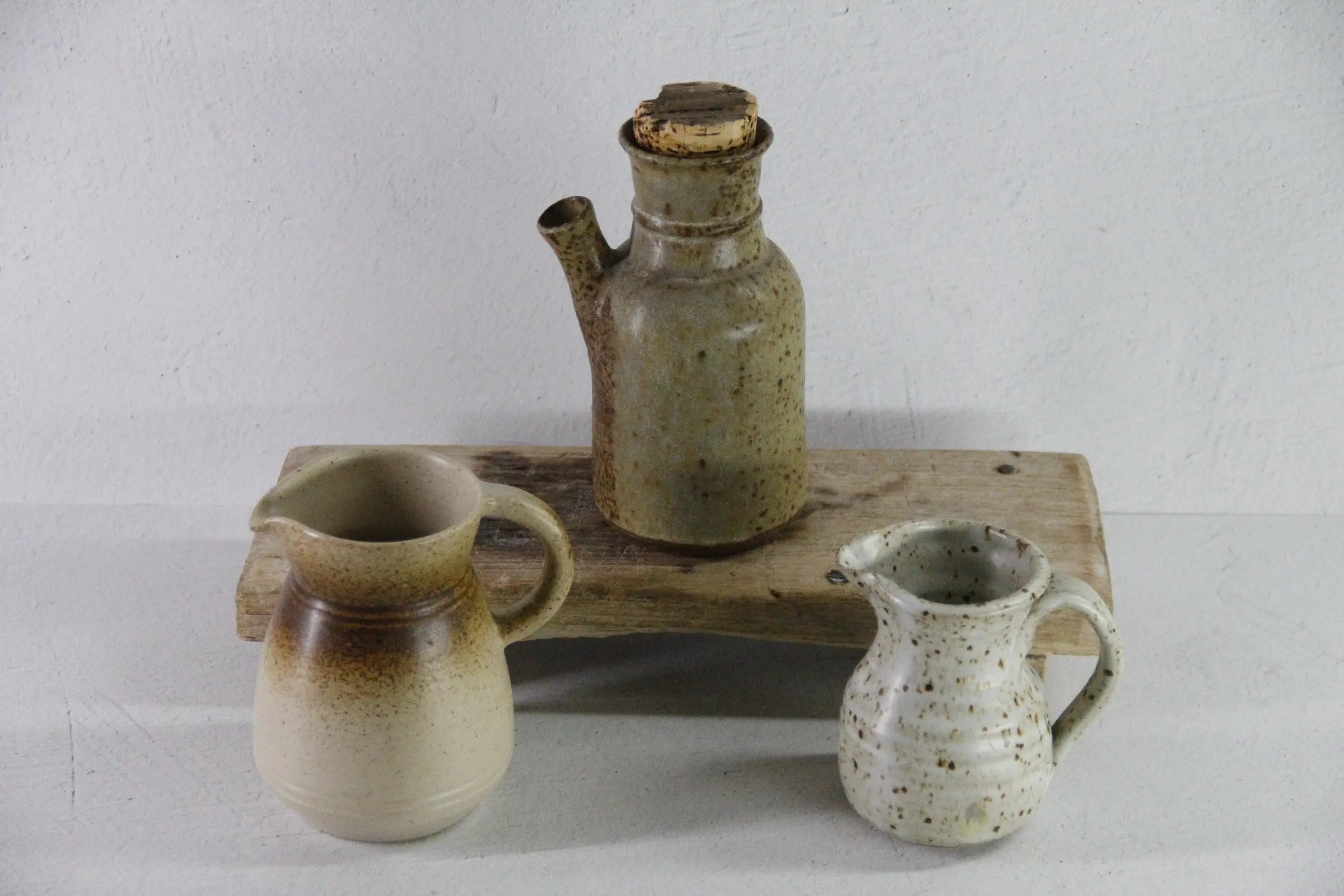 Vintage Pottery Pitcher | Assorted Handmade Cream/Vinegar Jug Debra Hall Lifestyle