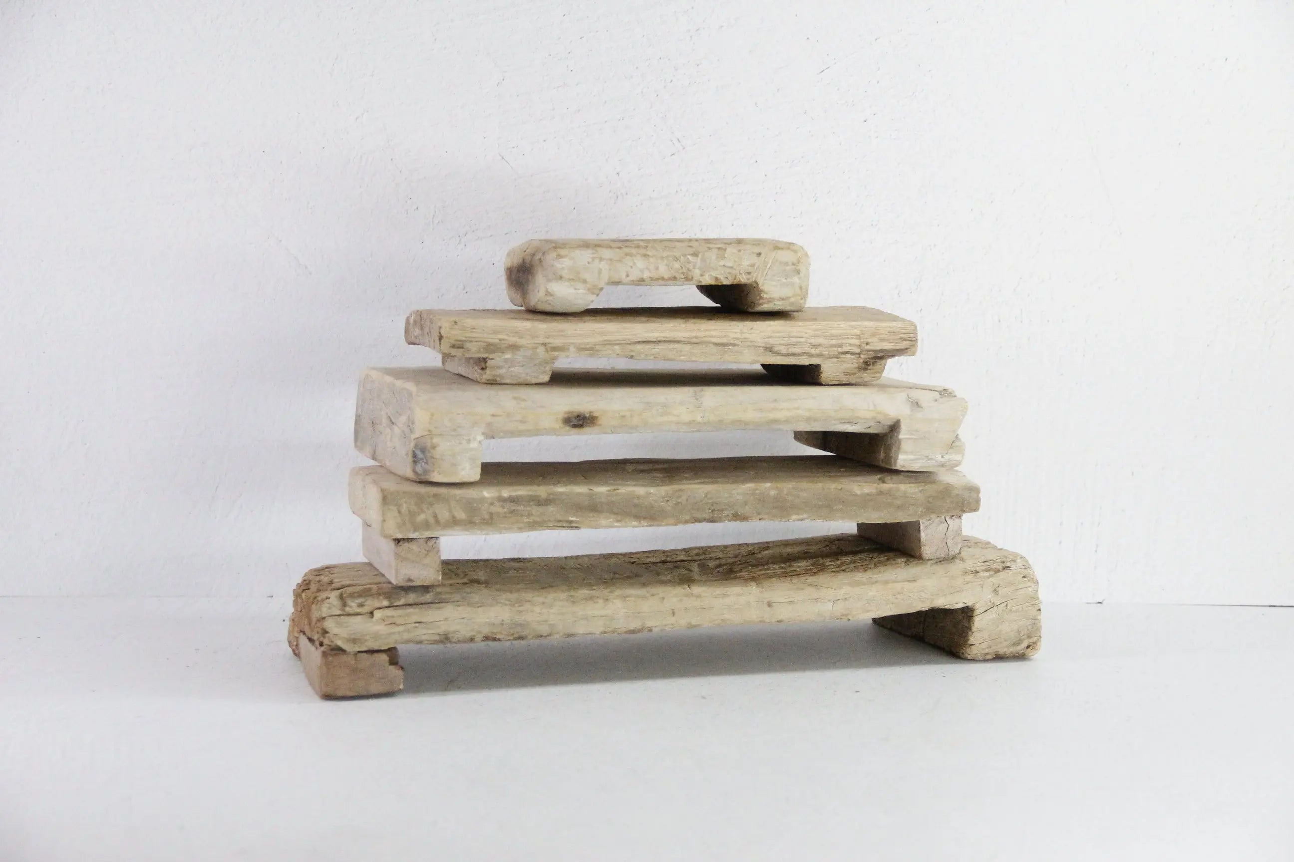 Vintage Riser | Wooden Reclaimed Chapati Board Assorted Debra Hall Lifestyle
