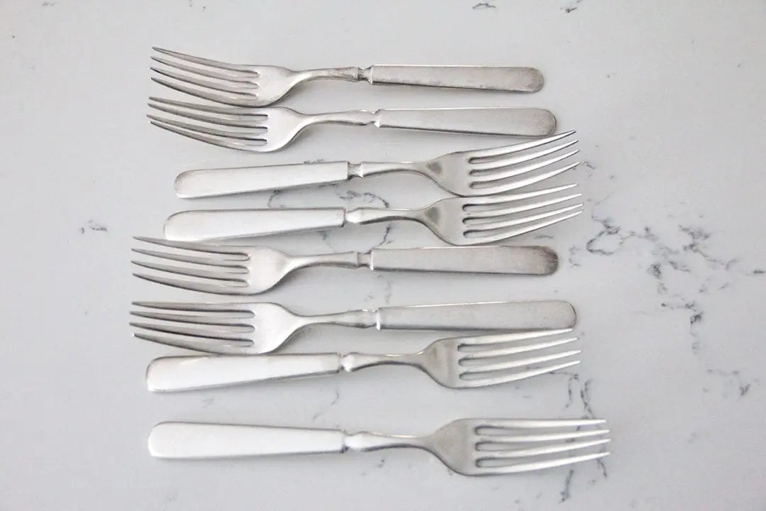 Vintage Silver Plate Forks | Flatware 8 Pcs. Debra Hall Lifestyle