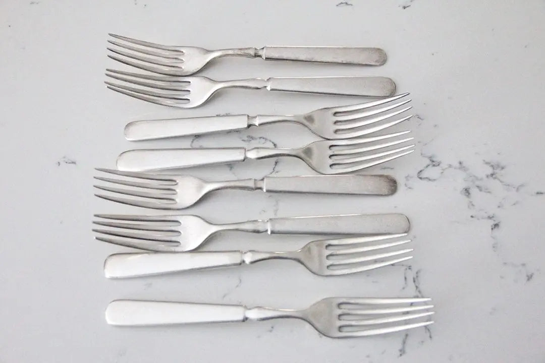 Vintage Silver Plate Forks | Flatware 8 Pcs.  Debra Hall Lifestyle